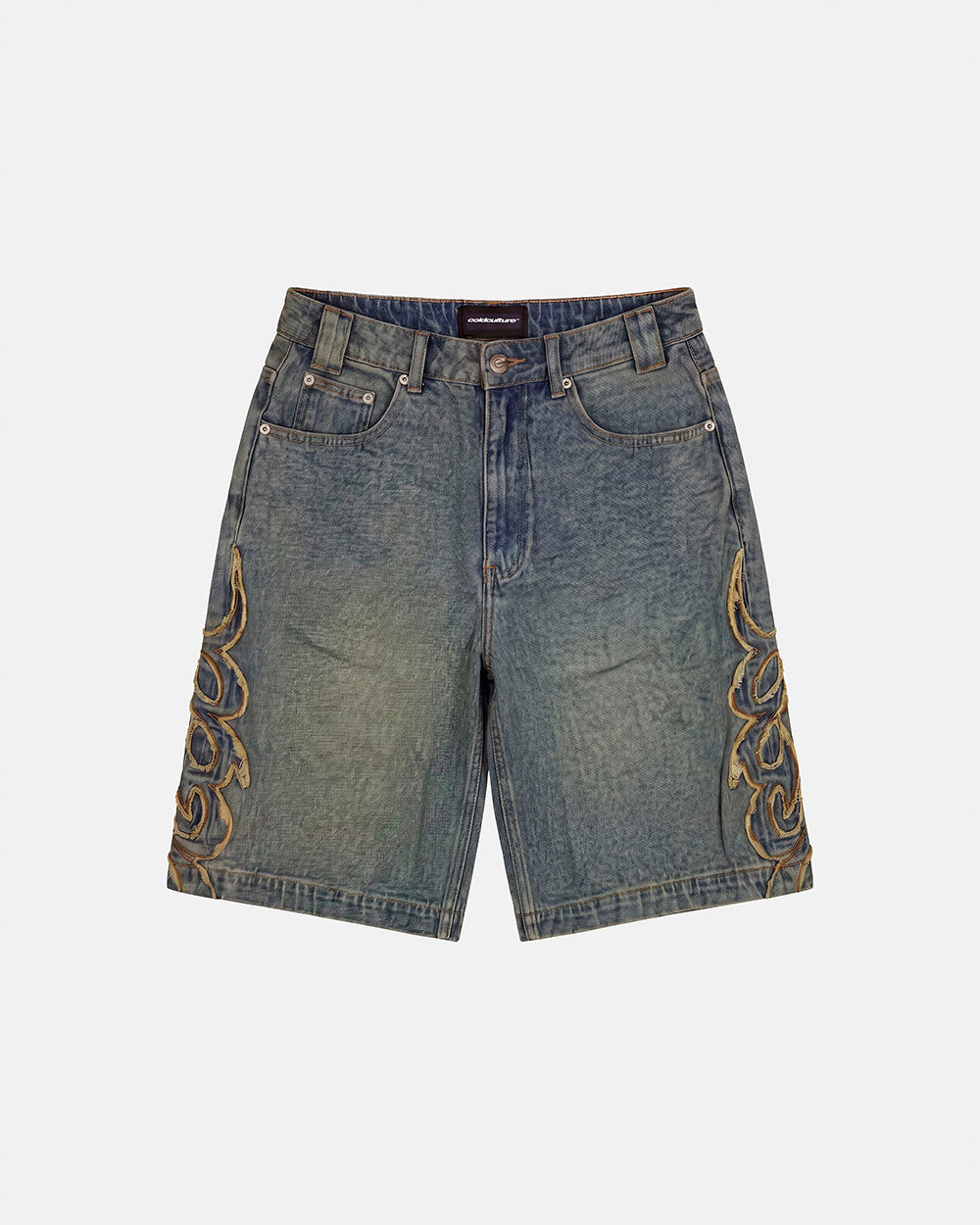 TRIBAL DISTRESSED V2 SHORTS GREEN