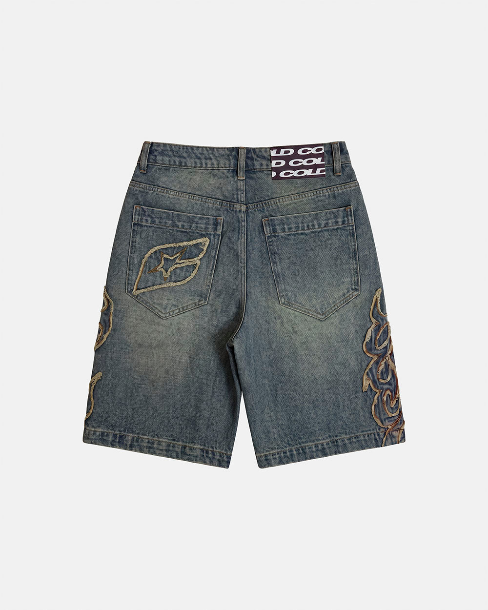 TRIBAL DISTRESSED V2 SHORTS GREEN