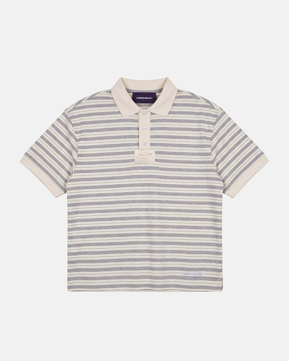 COURT FIELD KNIT POLO GREY