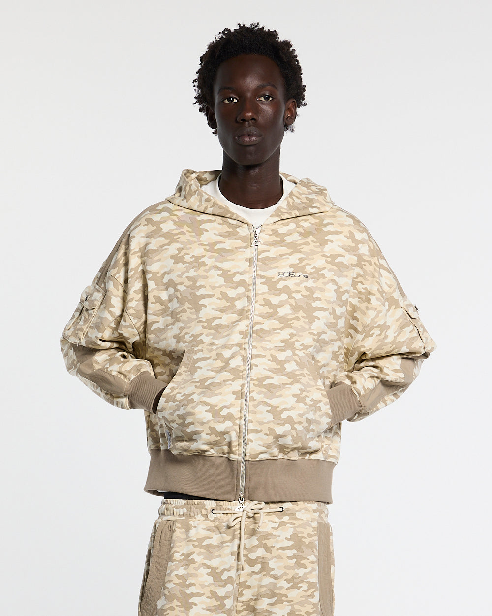 NEUTRAL FIELD ZIP HOODIE CAMO