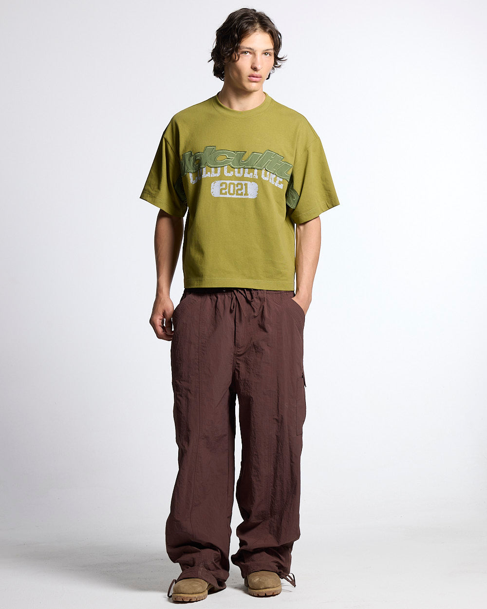 RESERVED CARGO PANTS BROWN - Cold Culture #man