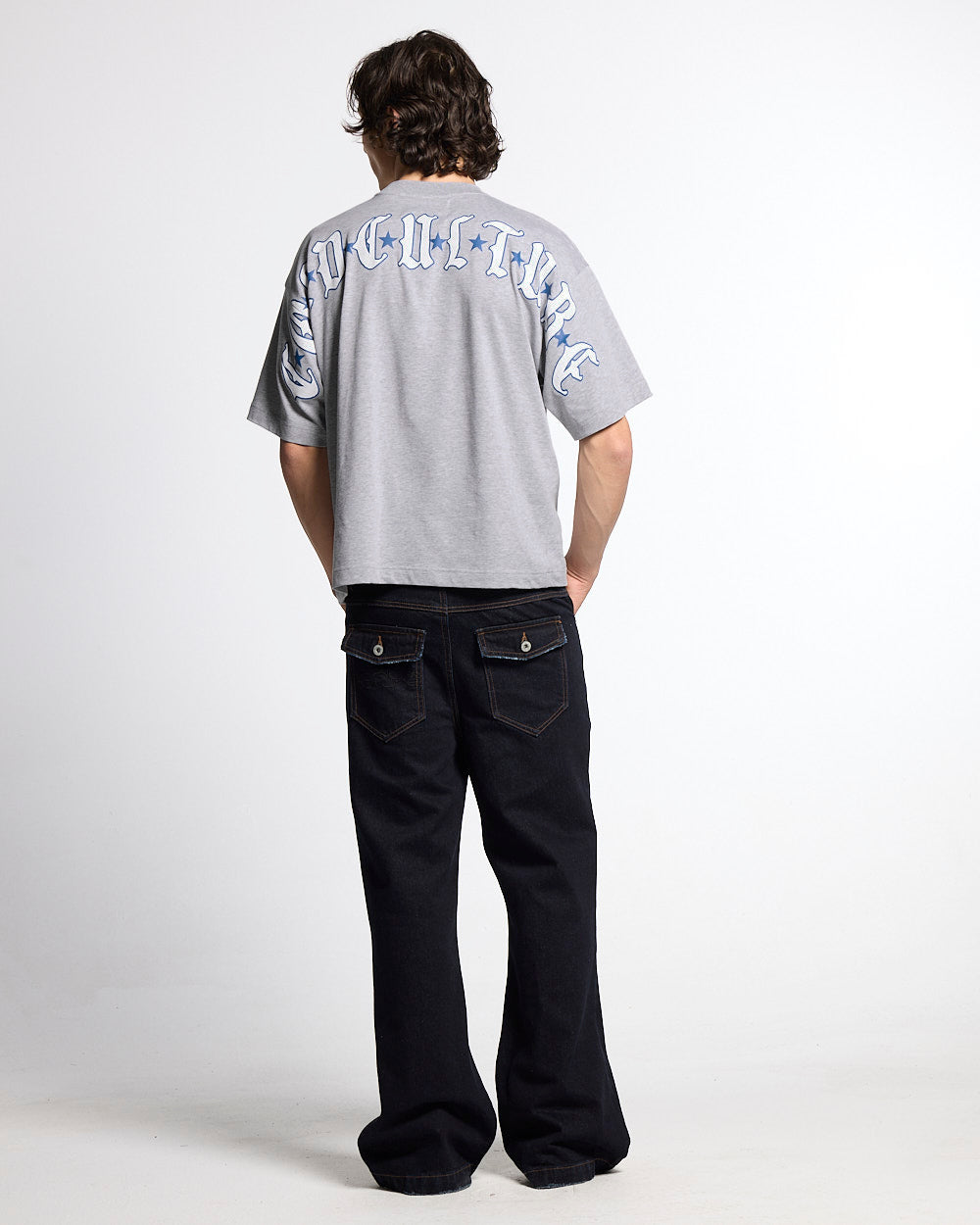 GOTHIC CURVED TEE GREY - Cold Culture #man