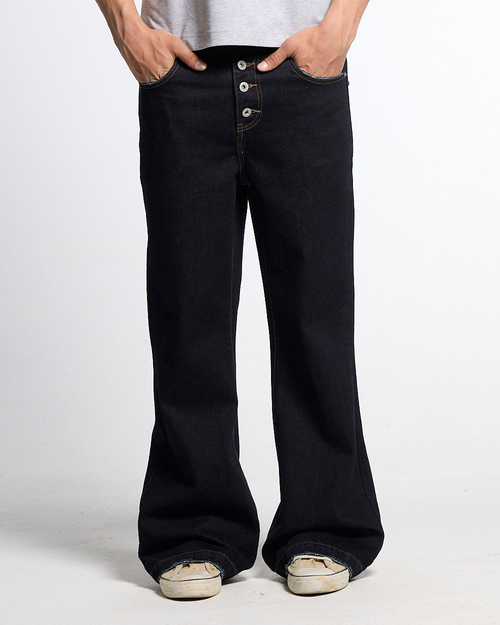 BLURRED V5 BOOTCUT PANTS RAW DENIM - Cold Culture #man