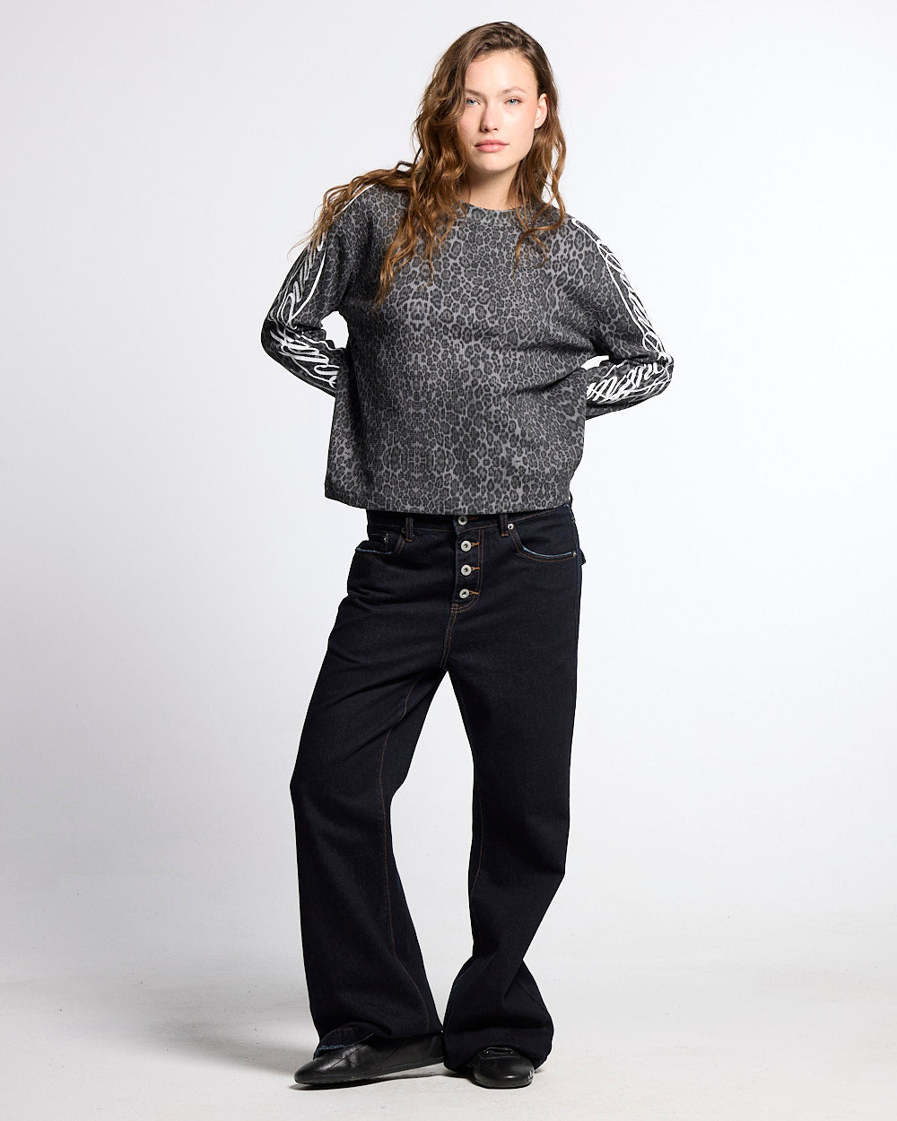 BLURRED V5 BOOTCUT PANTS RAW DENIM - Cold Culture #woman