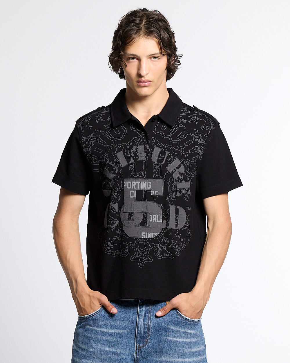 LOOPING POLO BLACK - Cold Culture #man
