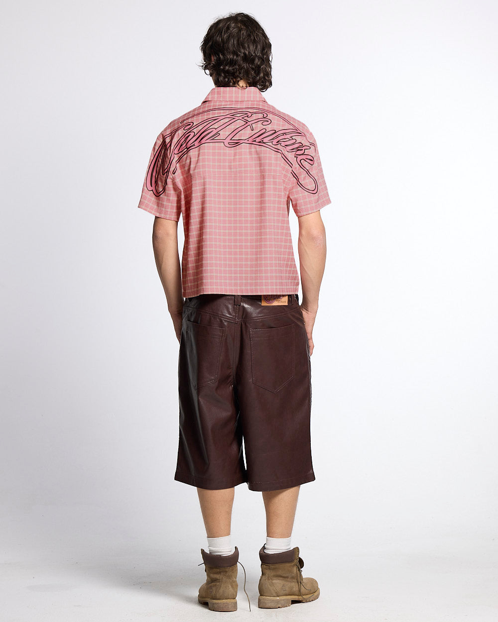 TARTAN SCRIPT SHIRT PINK