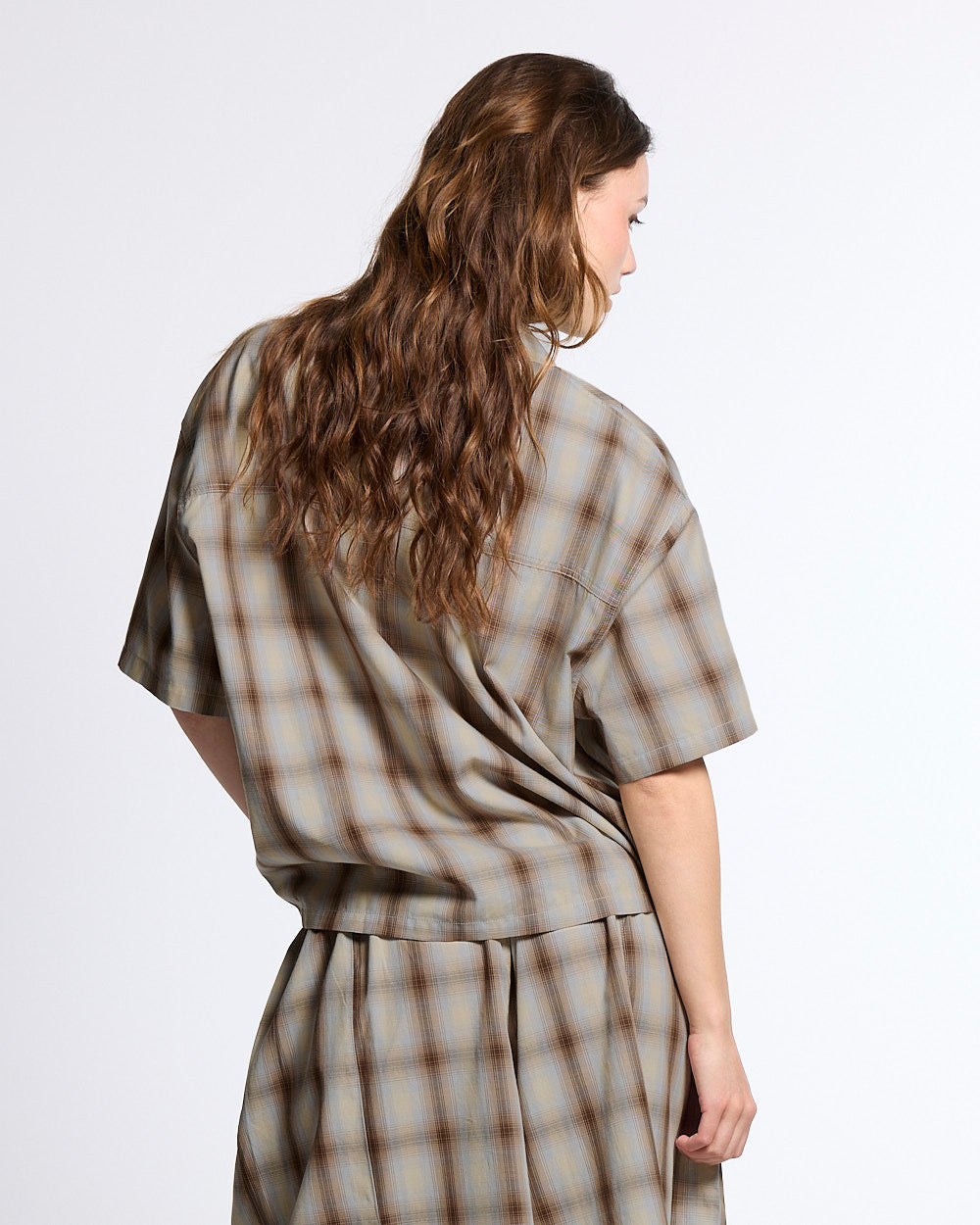 OFFICE SCRIPT SHIRT BEIGE