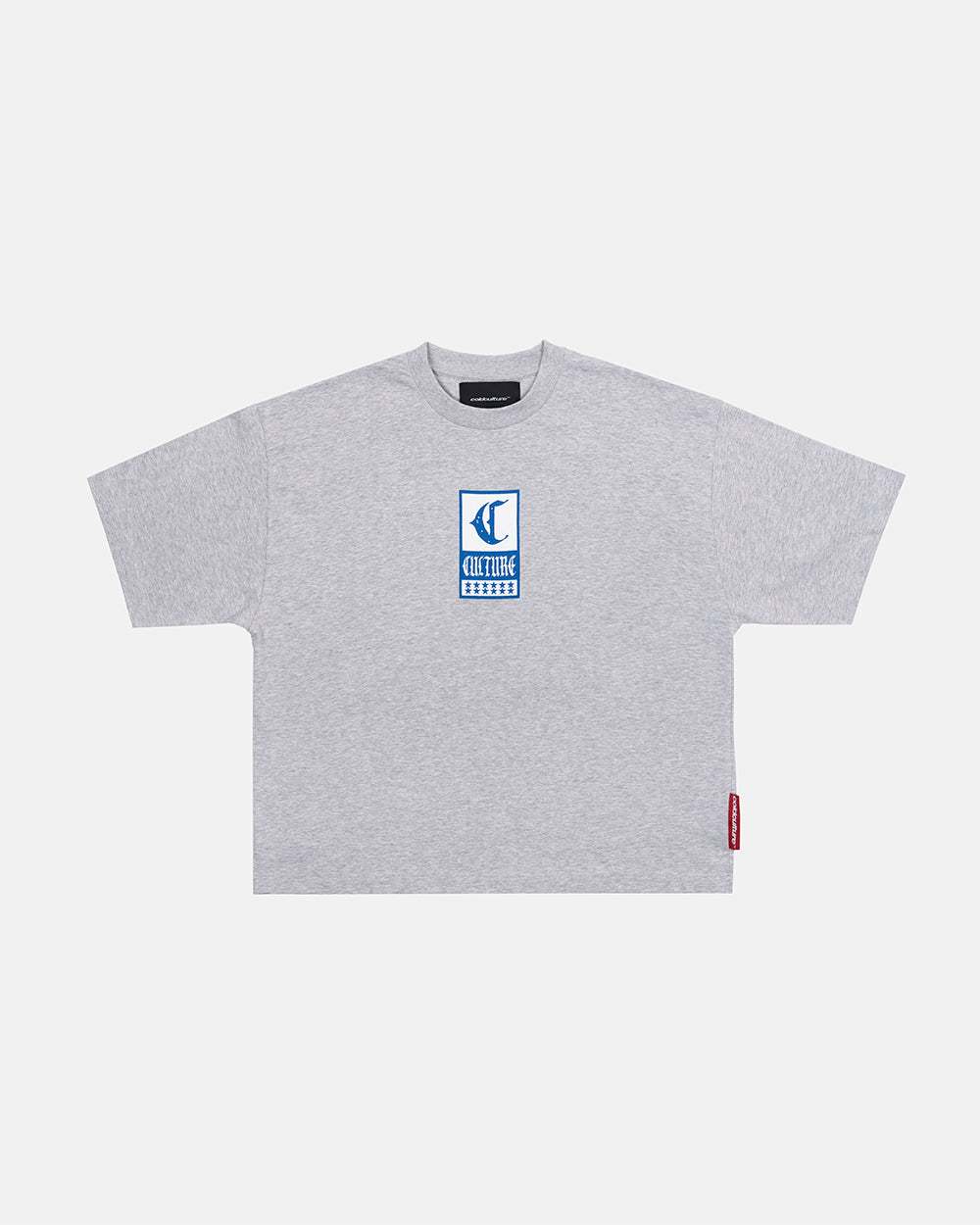 GOTHIC CURVED TEE GREY - Cold Culture