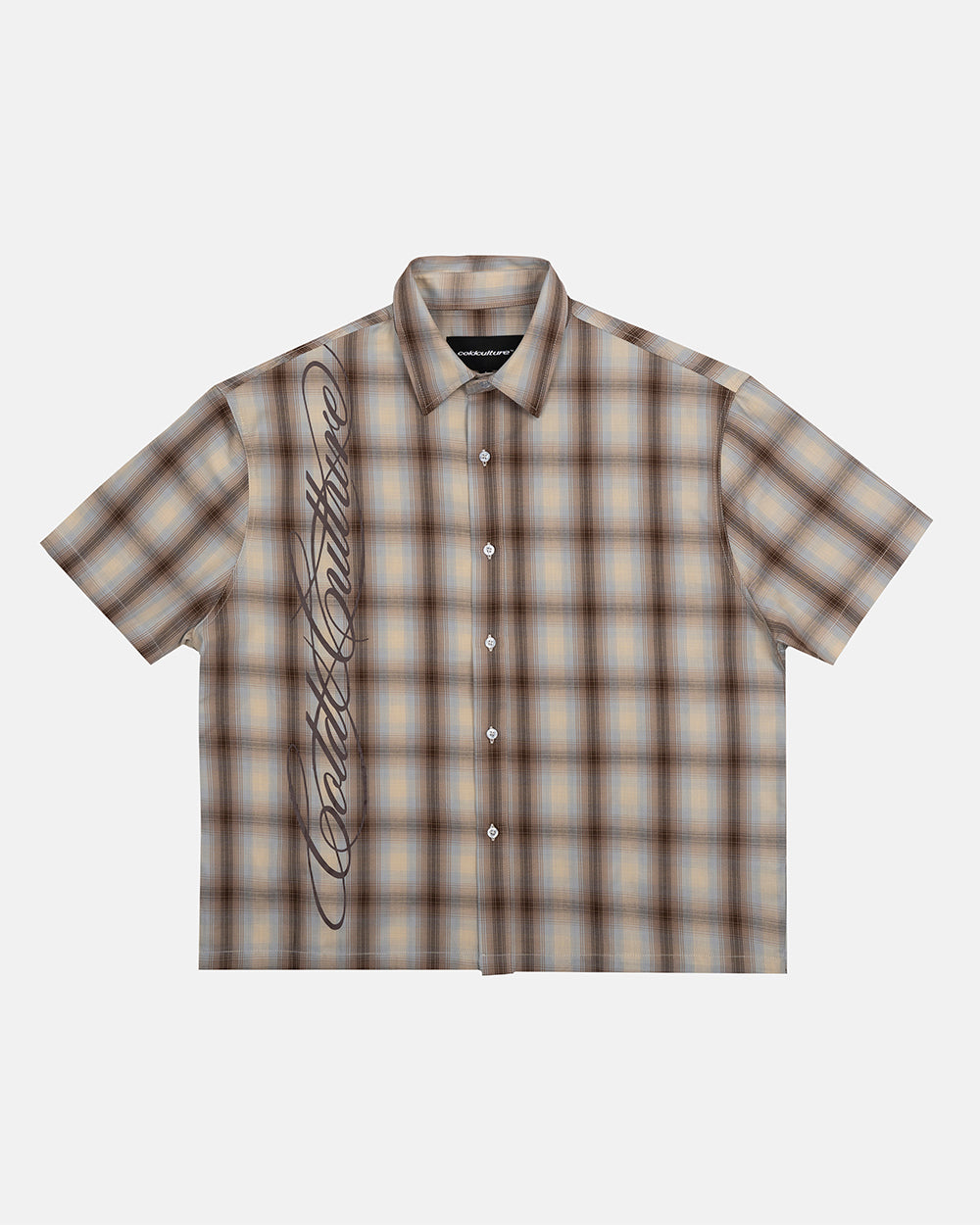 OFFICE SCRIPT SHIRT BEIGE