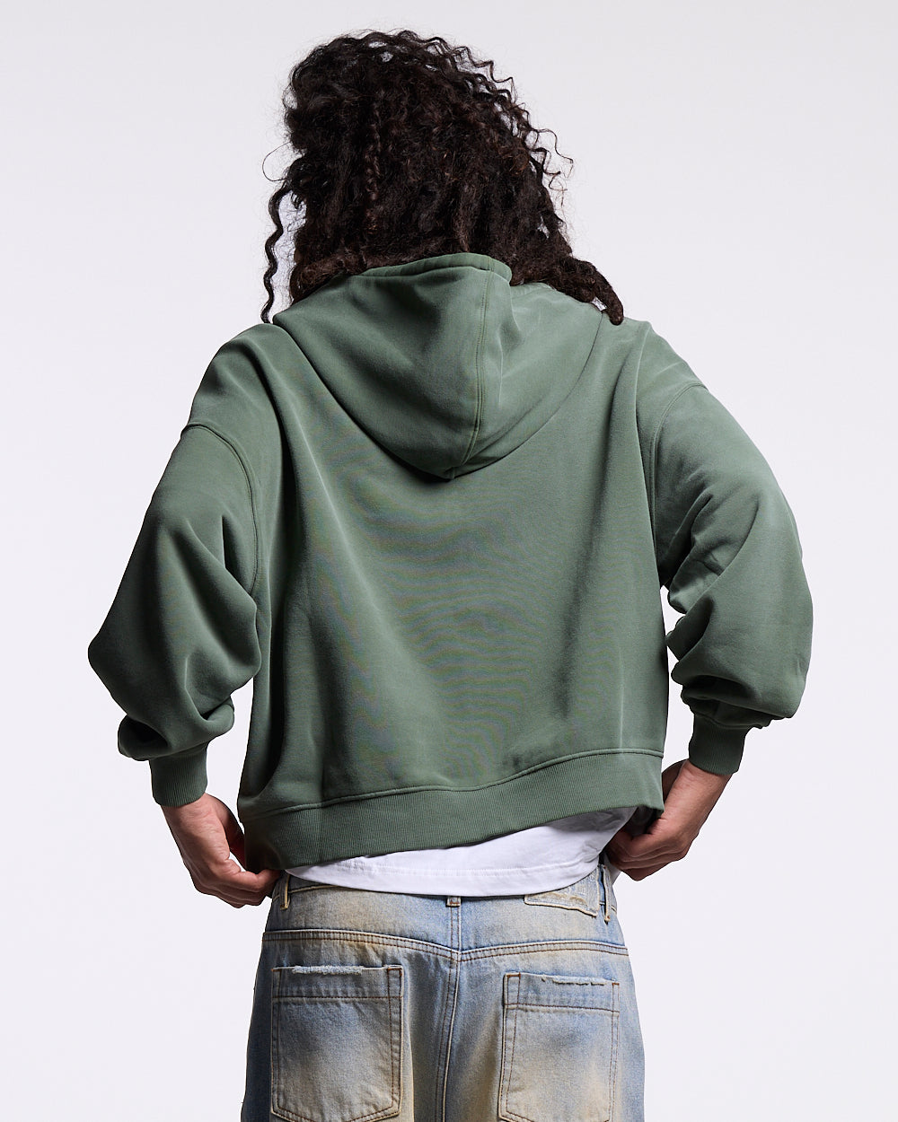 EAGLE ZIP HOODIE GREEN