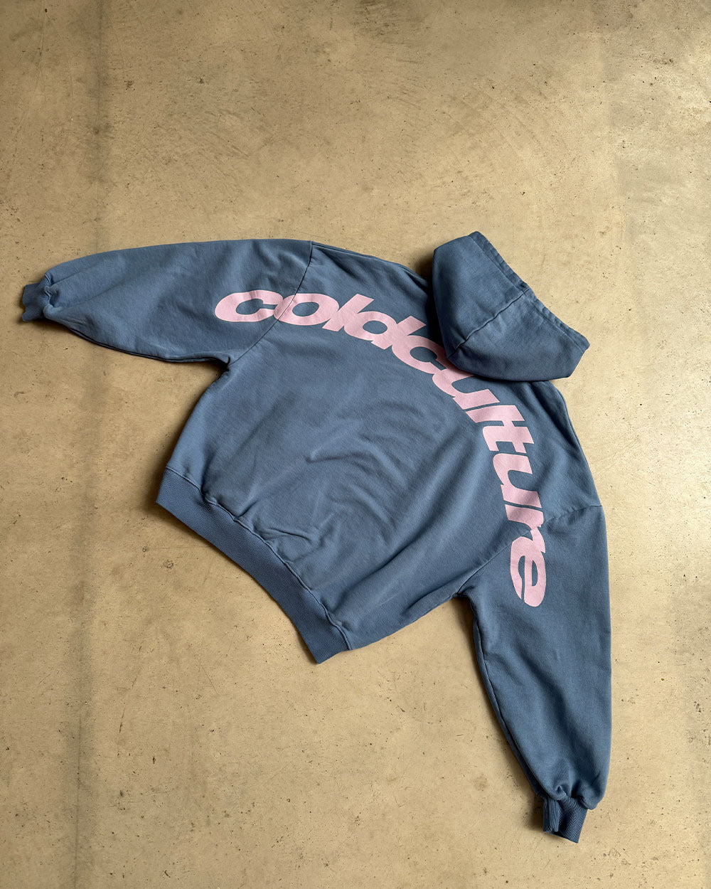 CURVED HOODIE NEW BLUE