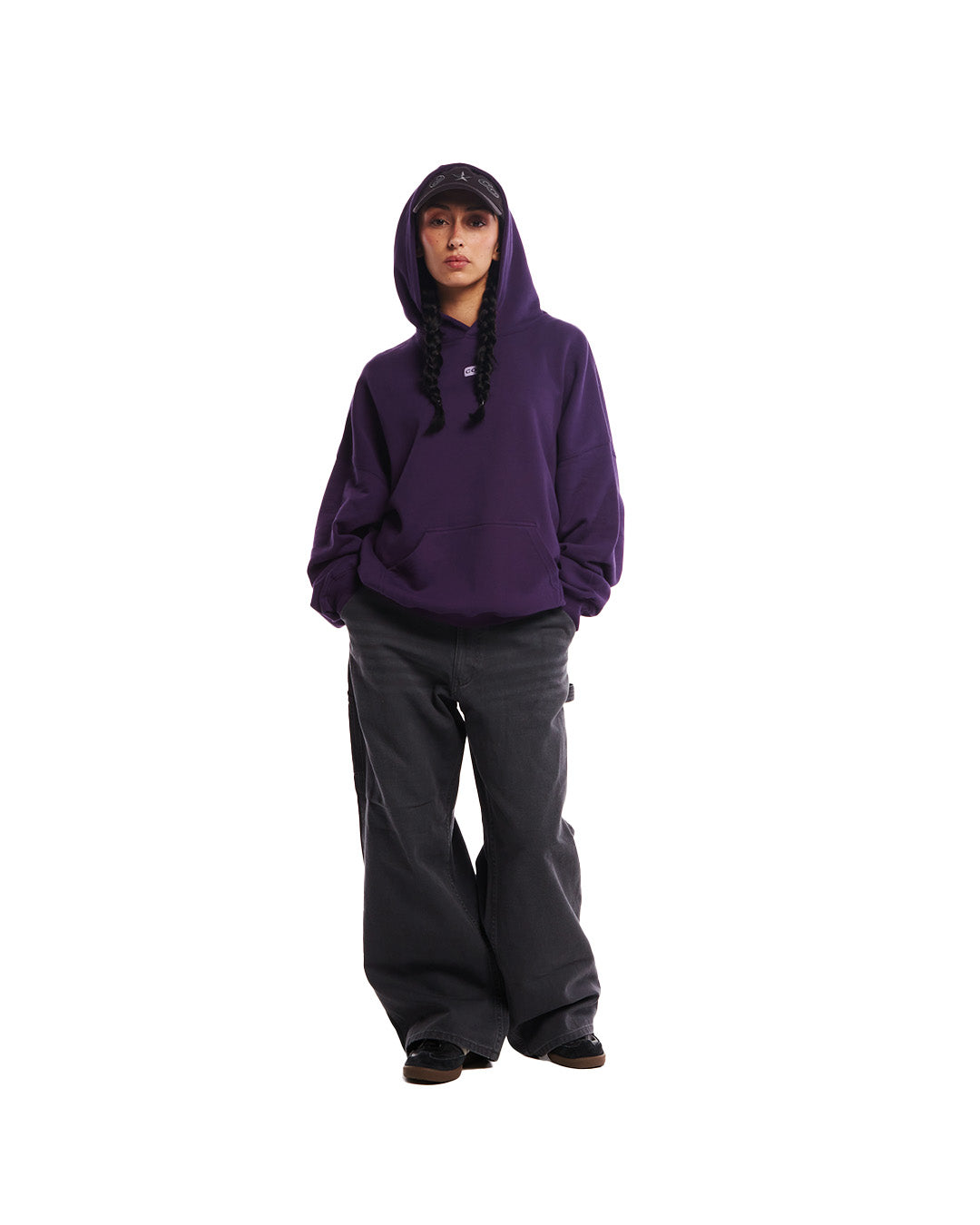 Dark purple hoodie hotsell