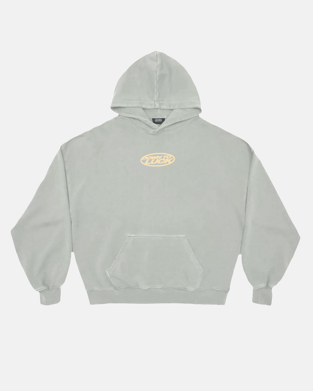 DOWN TO LUCK HOODIE STEEL GREY