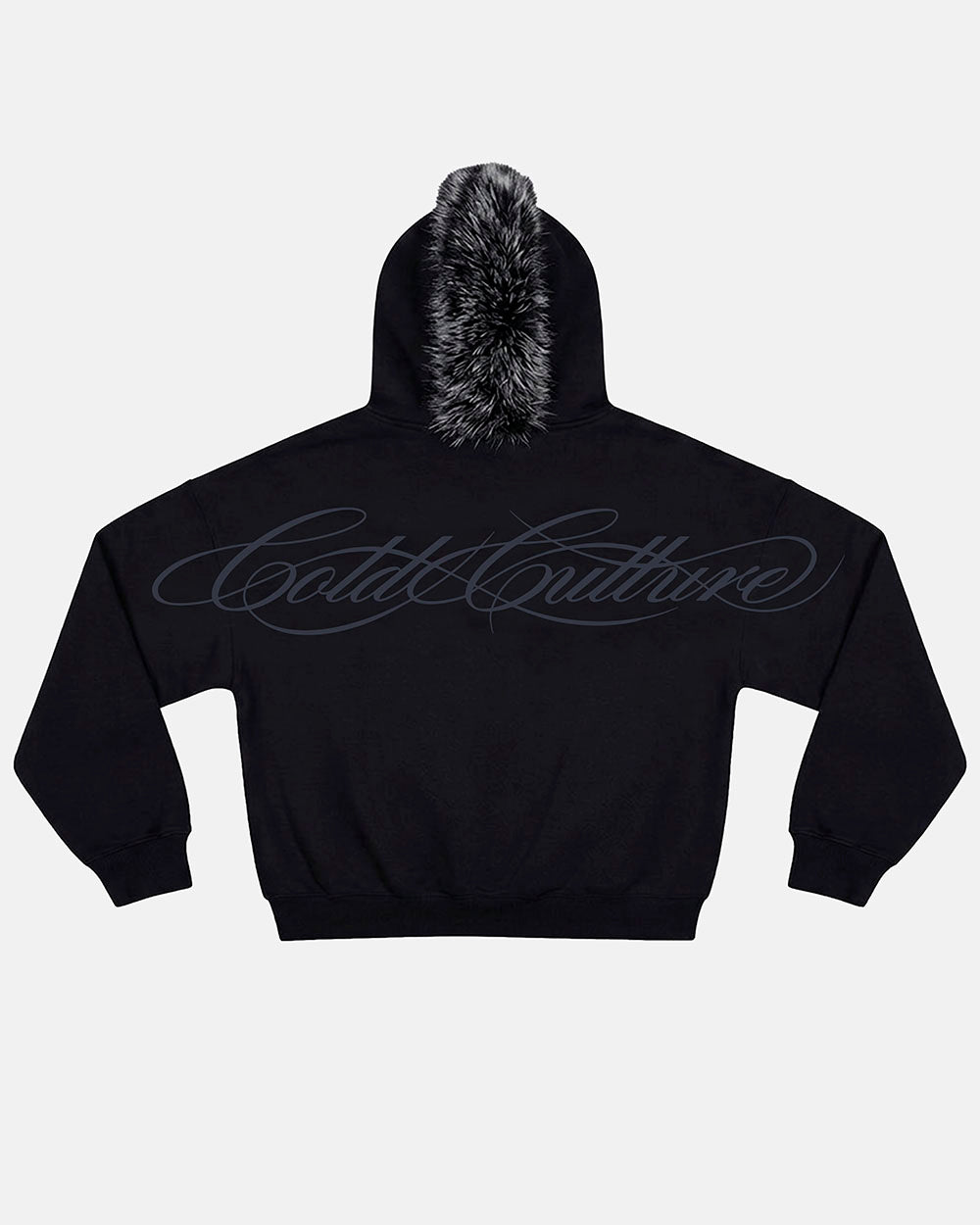 HAIRY HOODIE BLACK