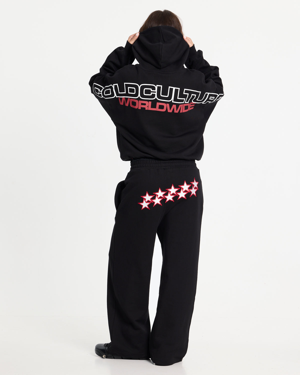 STARS SWEATPANTS BLACK - Cold Culture #woman