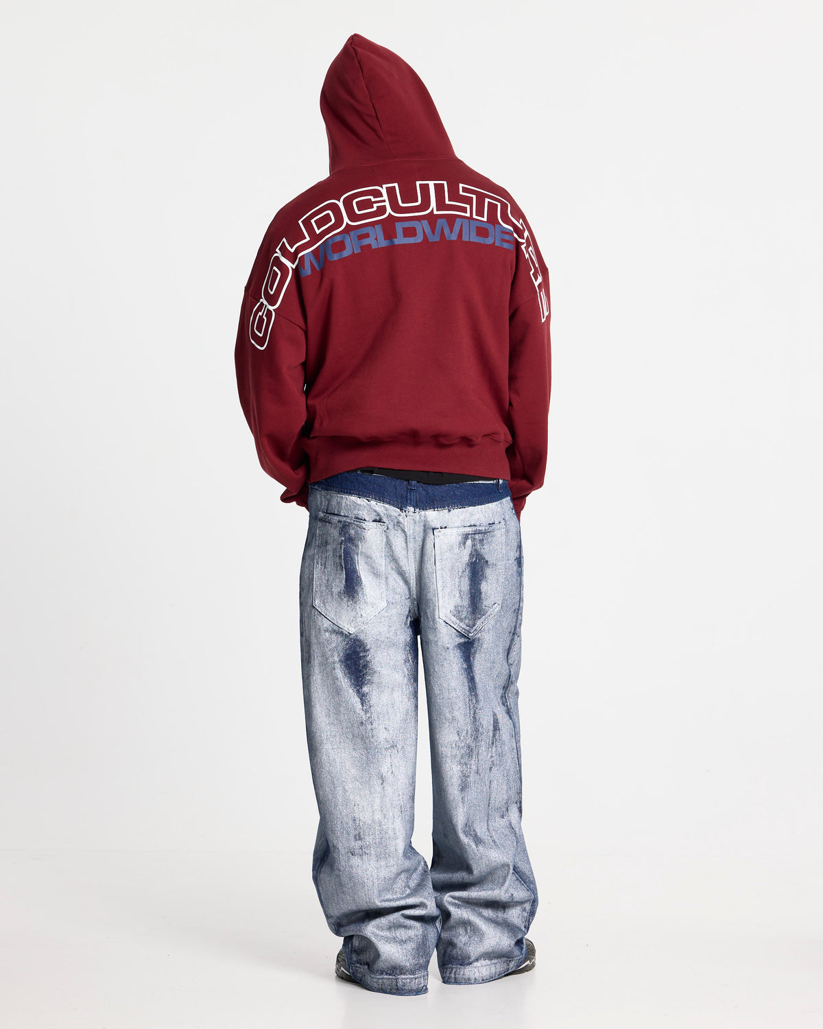 HOLESHOT HOODIE BURGUNDY - Cold Culture #man