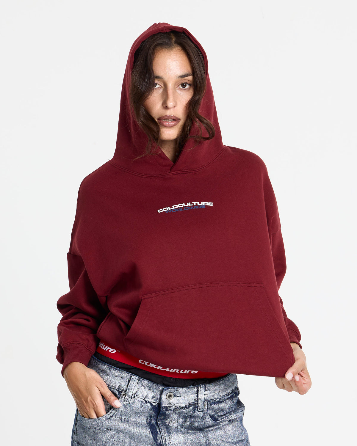 HOLESHOT HOODIE BURGUNDY - Cold Culture #woman