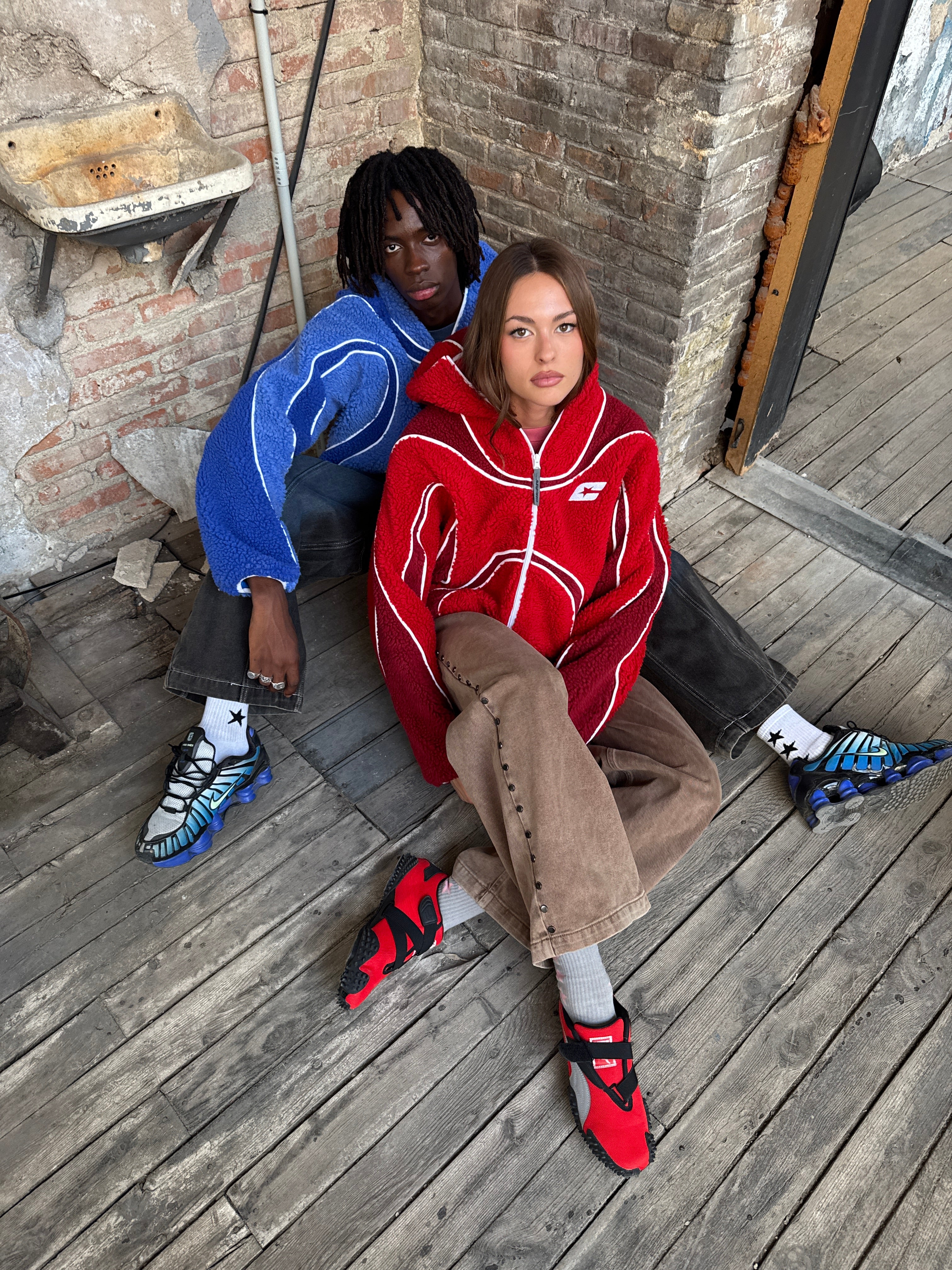 TAKE OFF FLEECE RED