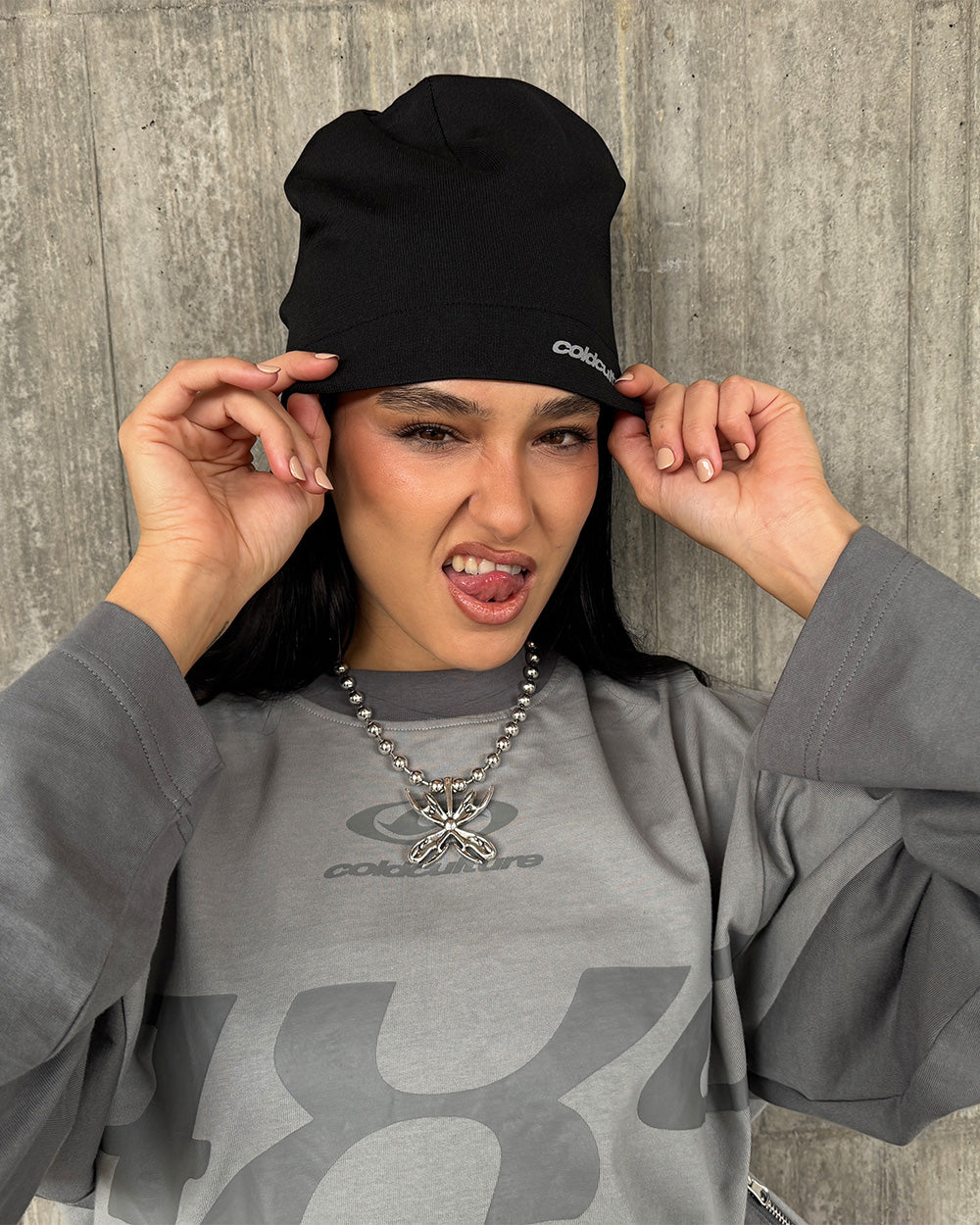 FLASH BEANIE BLACK