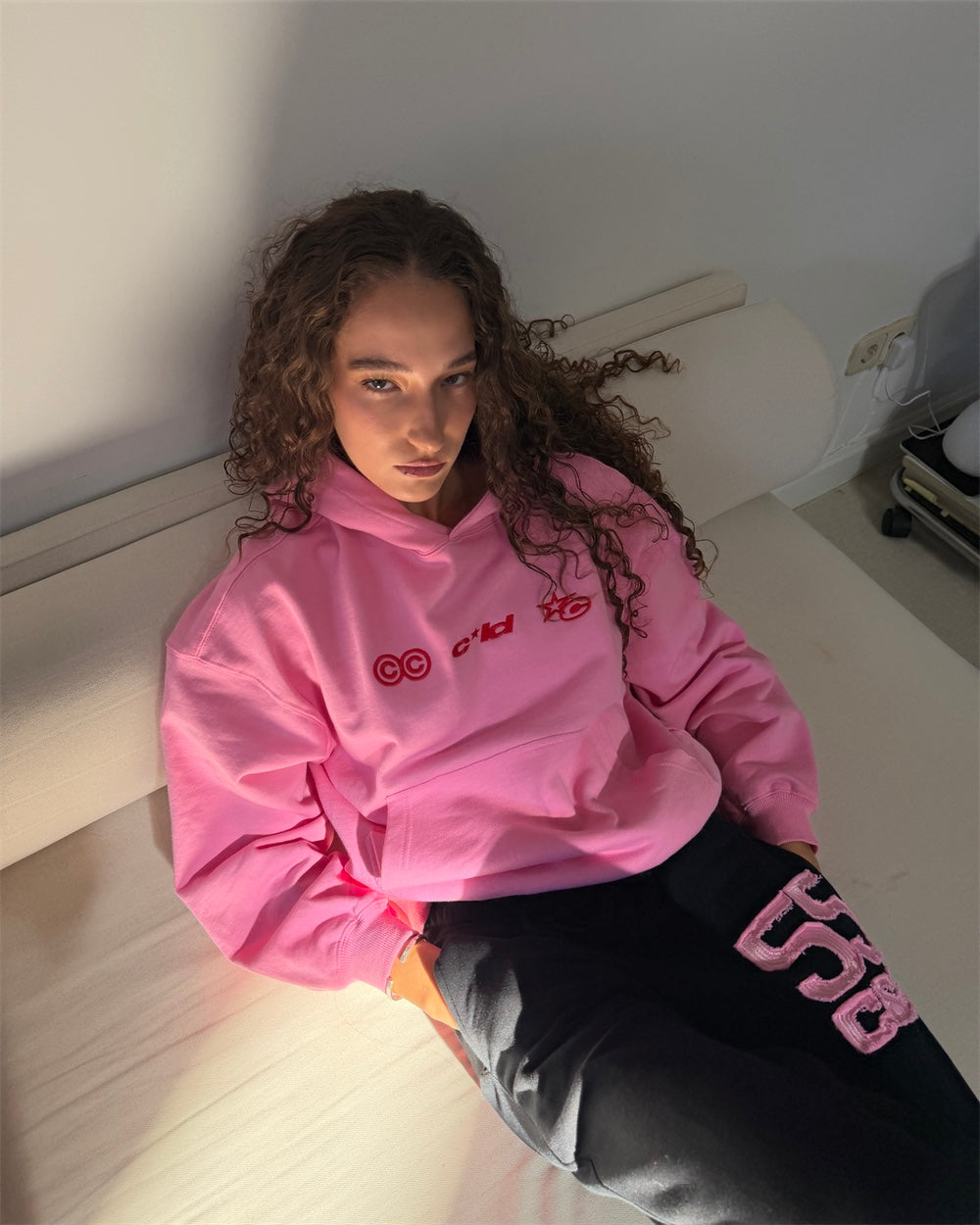 VERTICAL HOODIE PINK - Cold Culture