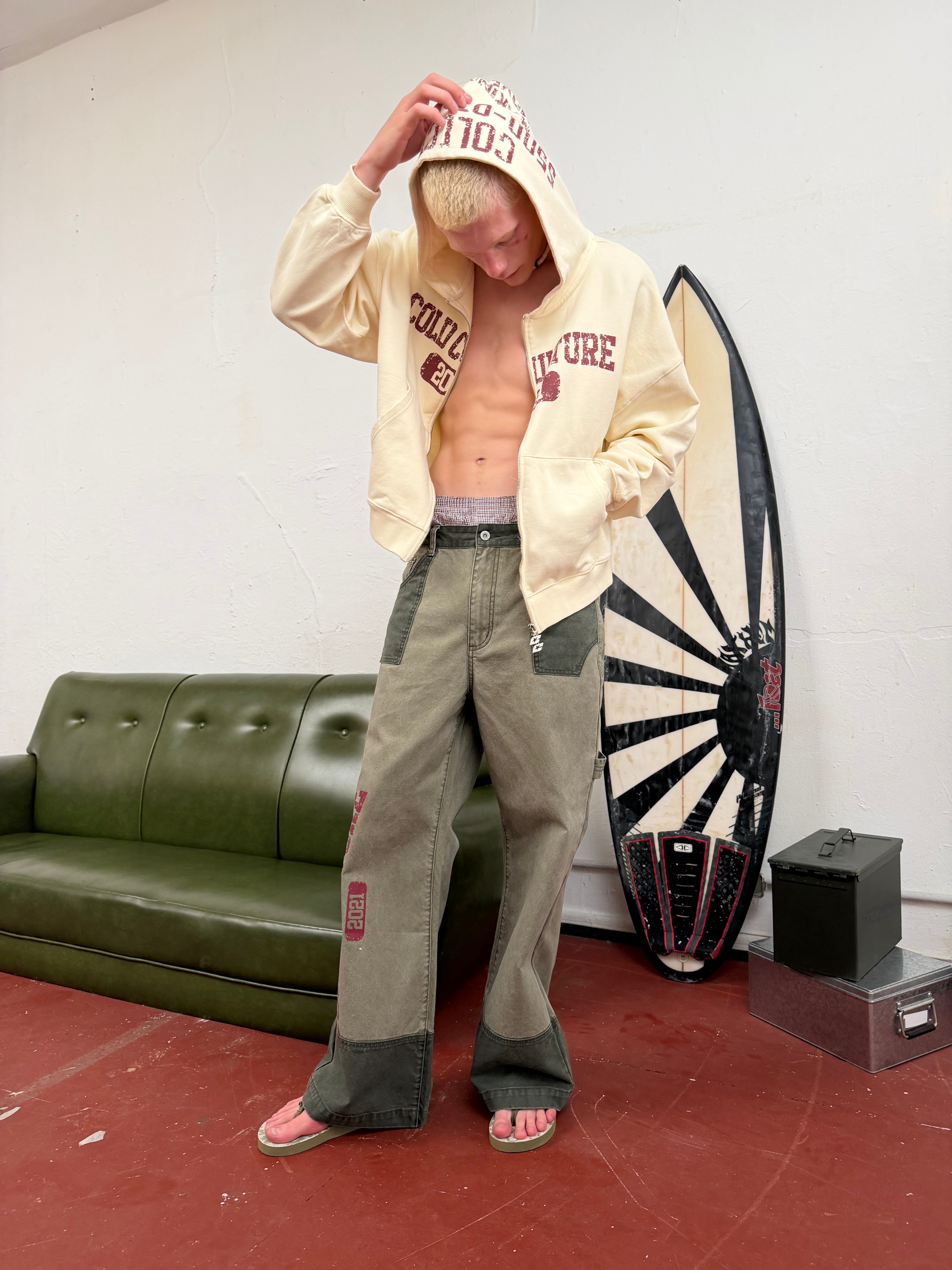 AVIATOR ZIP HOODIE WHITE