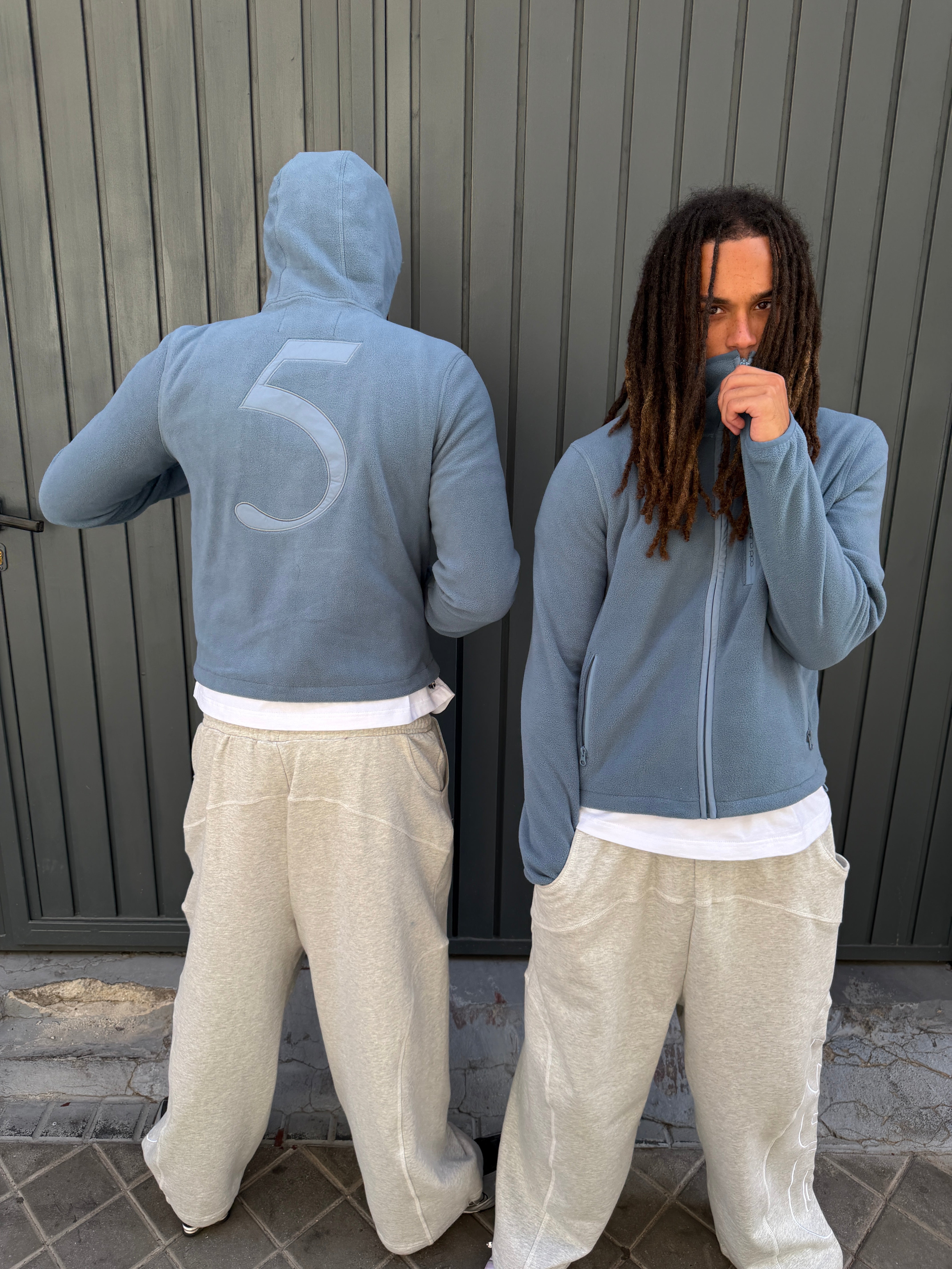 SHADOW FLEECE LIGHT BLUE