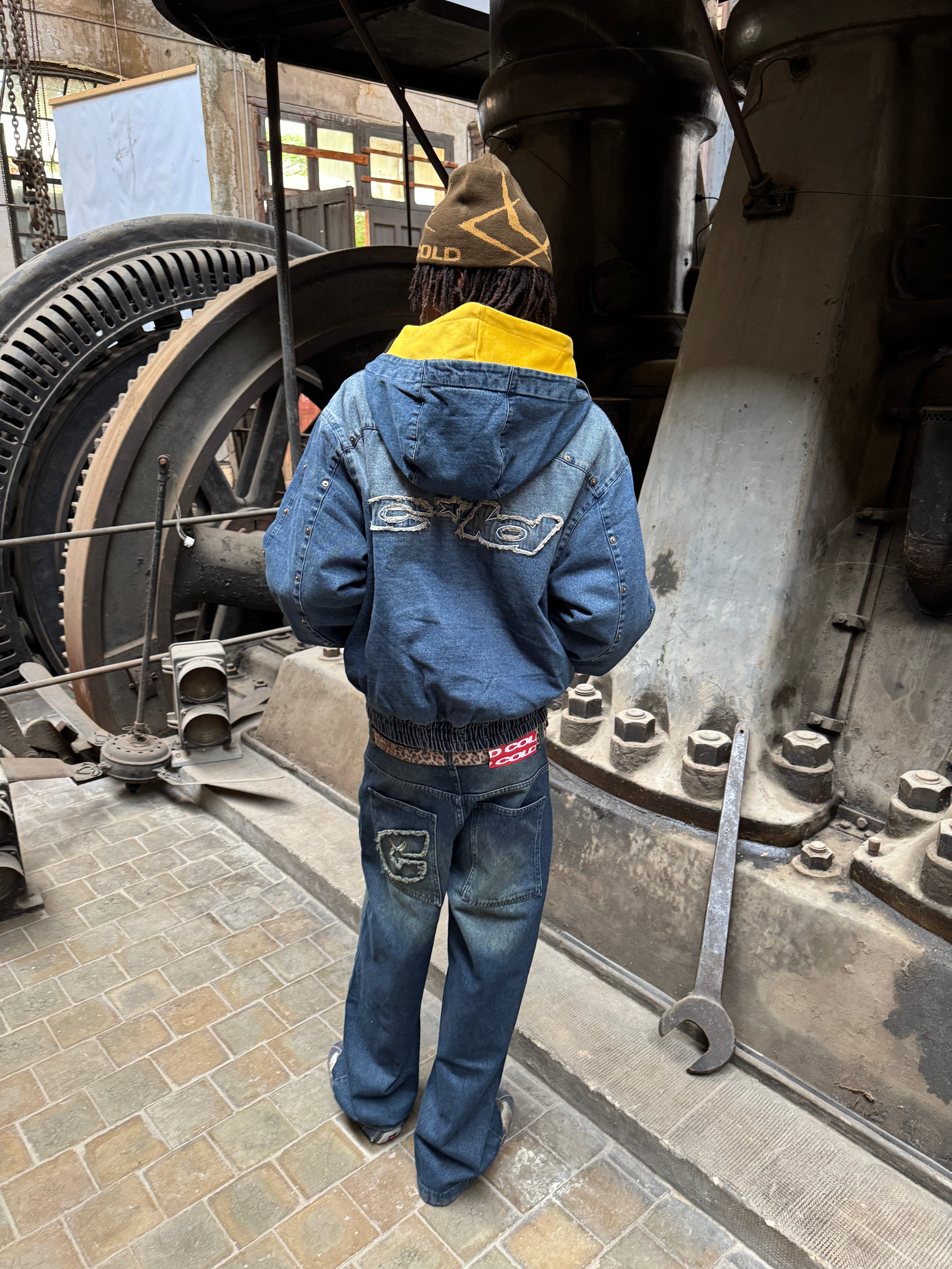 MIKE HOODED JACKET DENIM