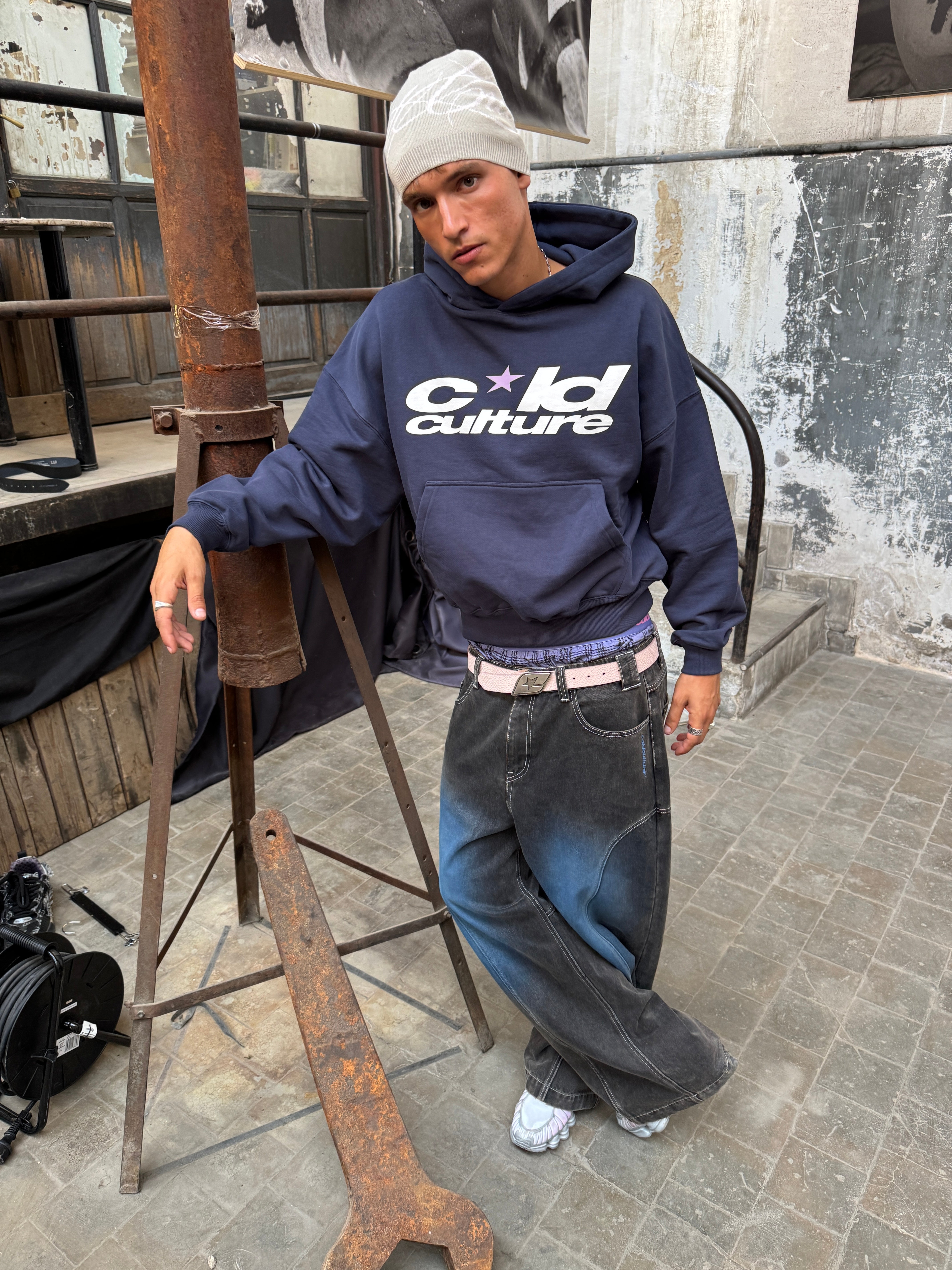 COSMIC HOODIE DARK BLUE