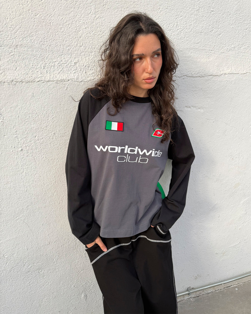 TRICOLORE LONGSLEEVE BLACK