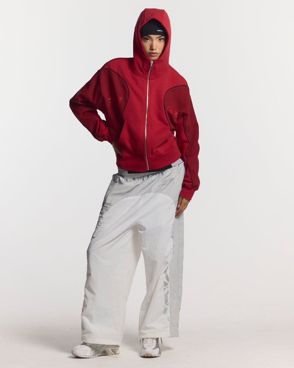 RUSH ZIPPER HOODIE RED