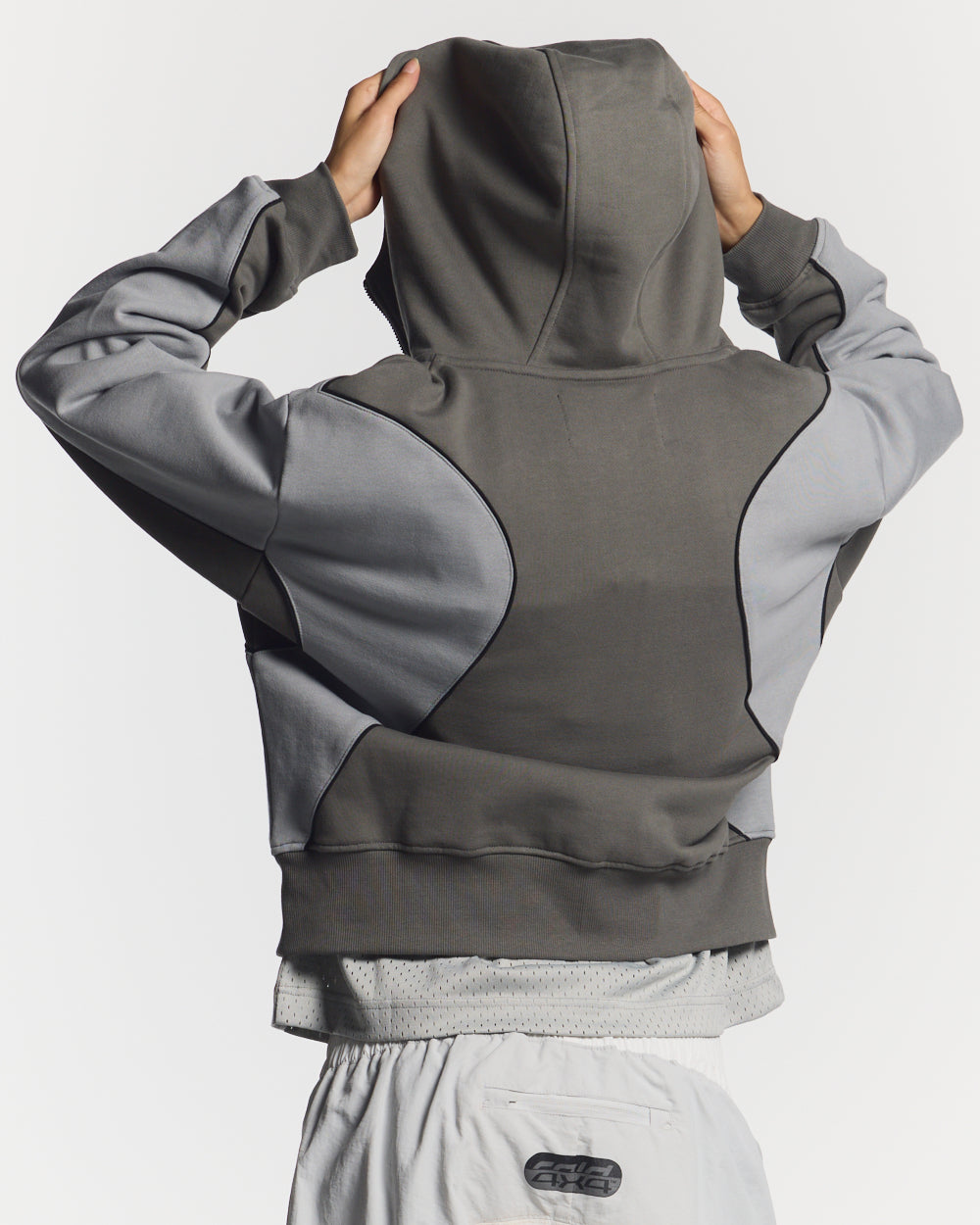 RUSH ZIPPER HOODIE GREY