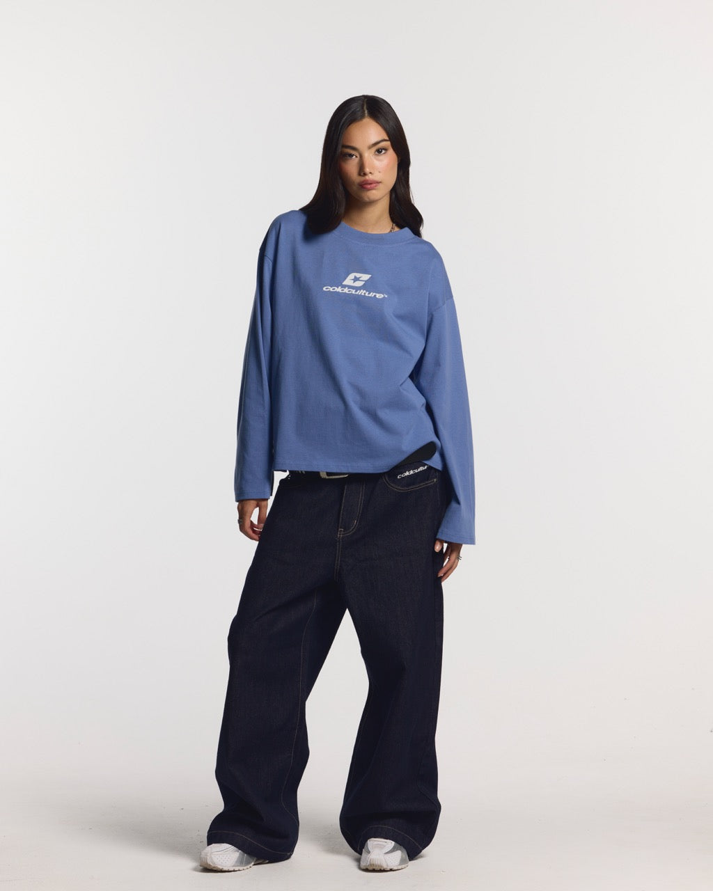 CURVED LONGSLEEVE BLUE