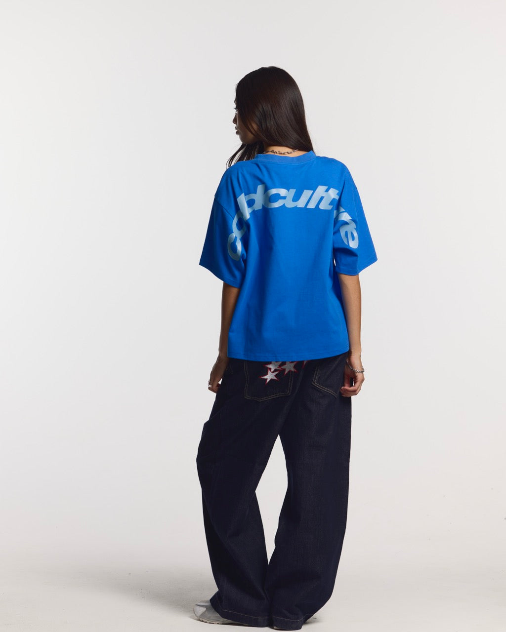 CURVED TEE BLUE