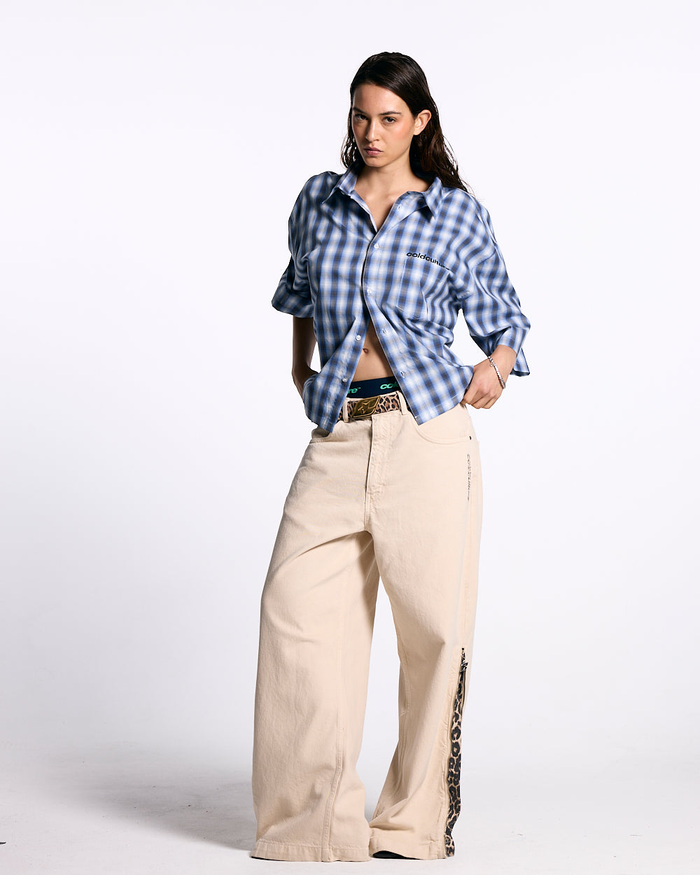 ONE POCKET SHIRT BLURRED BLUE