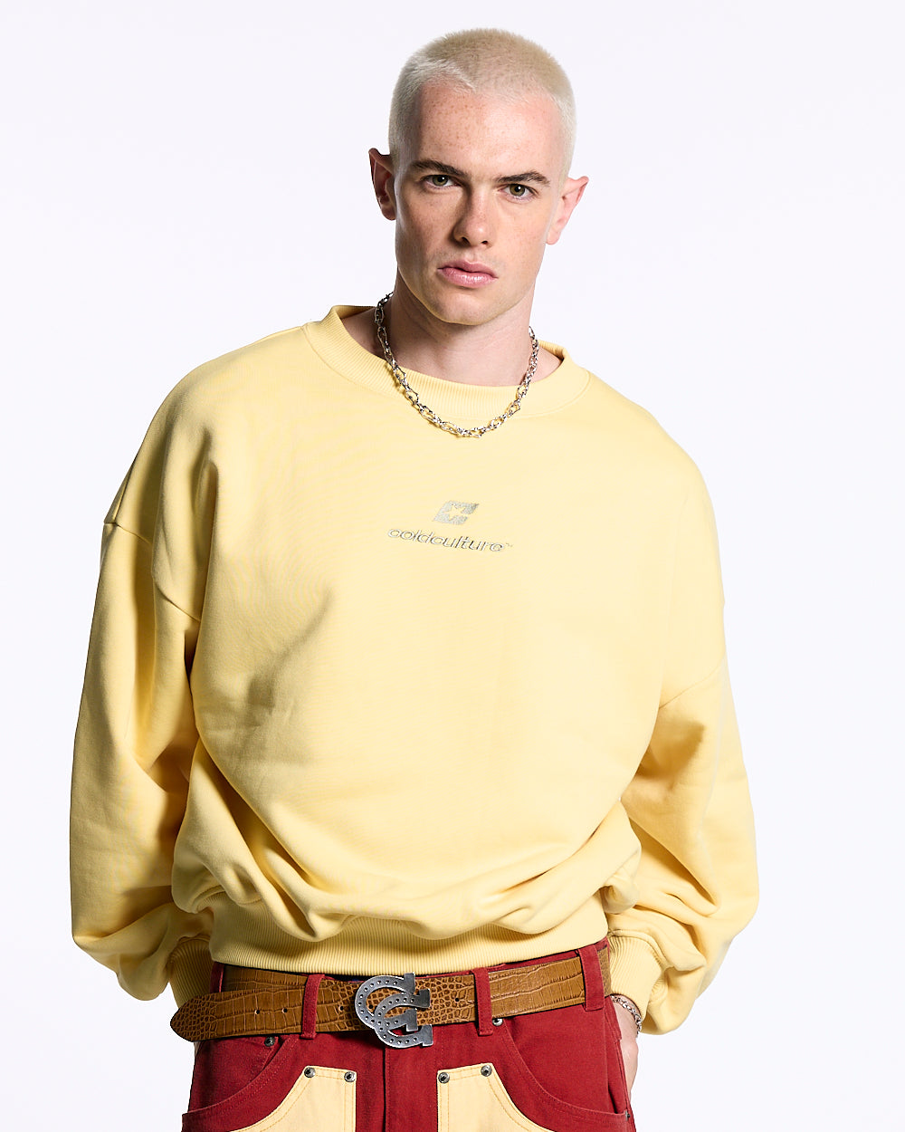 CURVED CREWNECK YELLOW