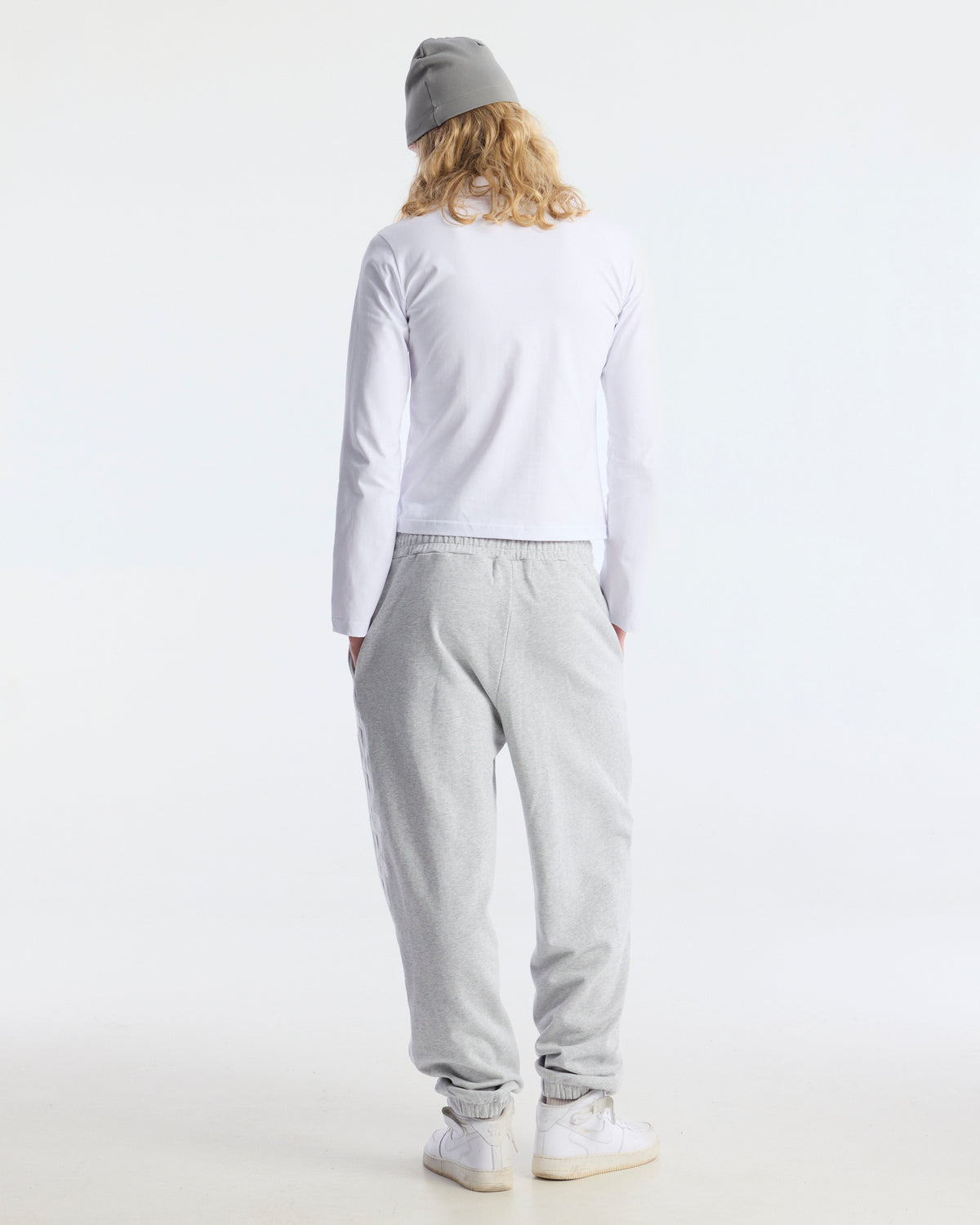 VERTICAL SWEATPANTS HEATHER GREY