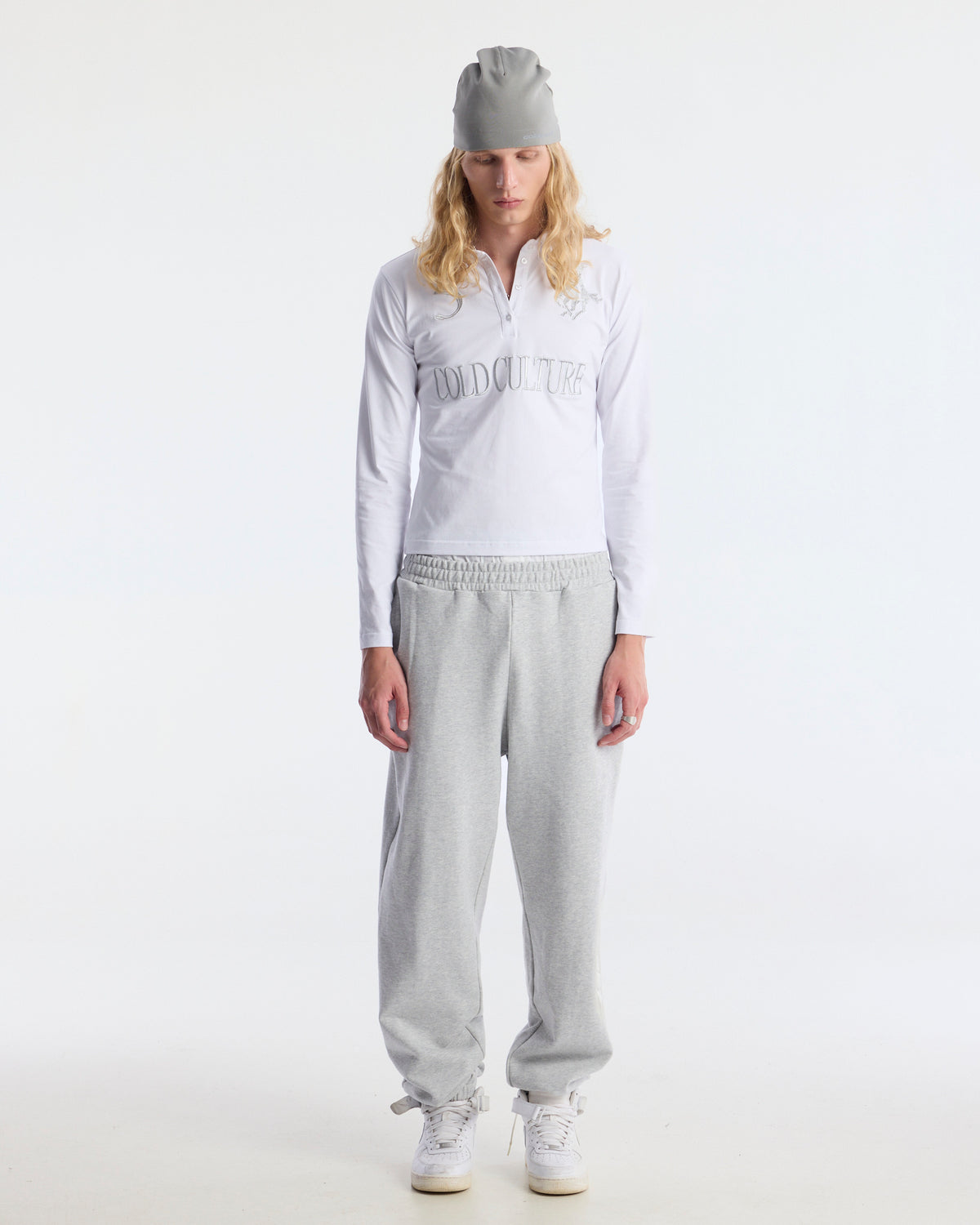 VERTICAL SWEATPANTS HEATHER GREY