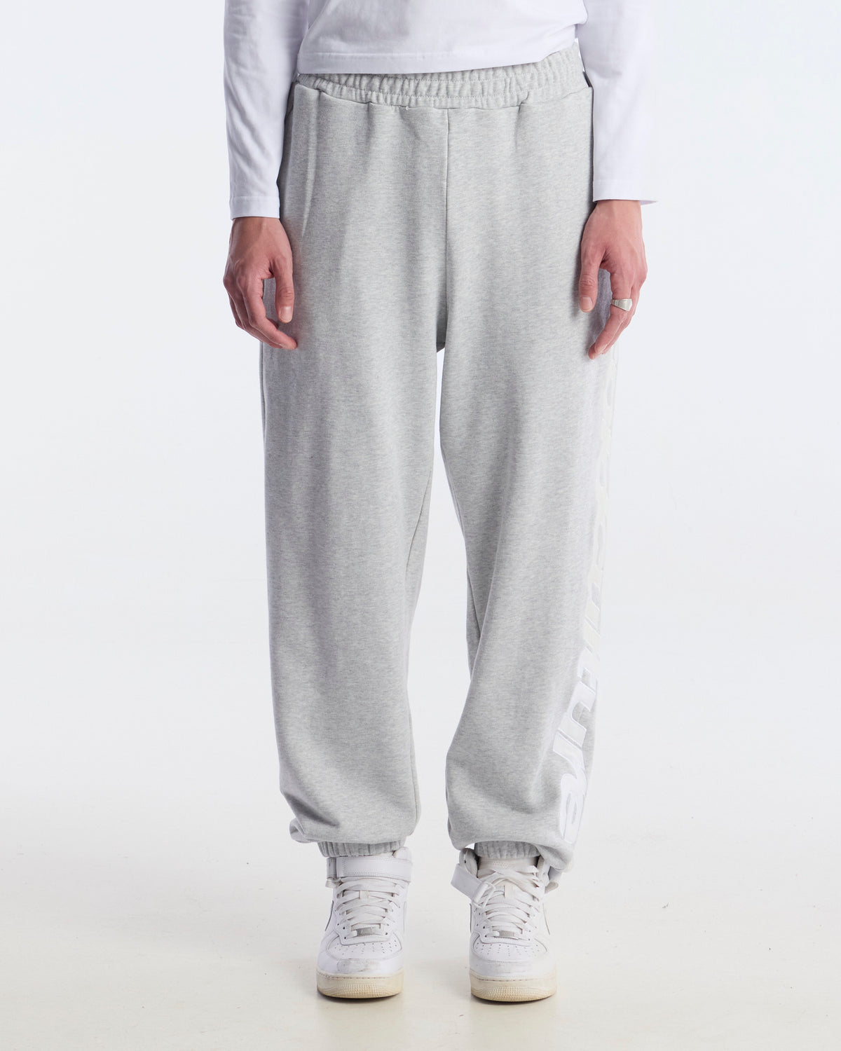 VERTICAL SWEATPANTS HEATHER GREY