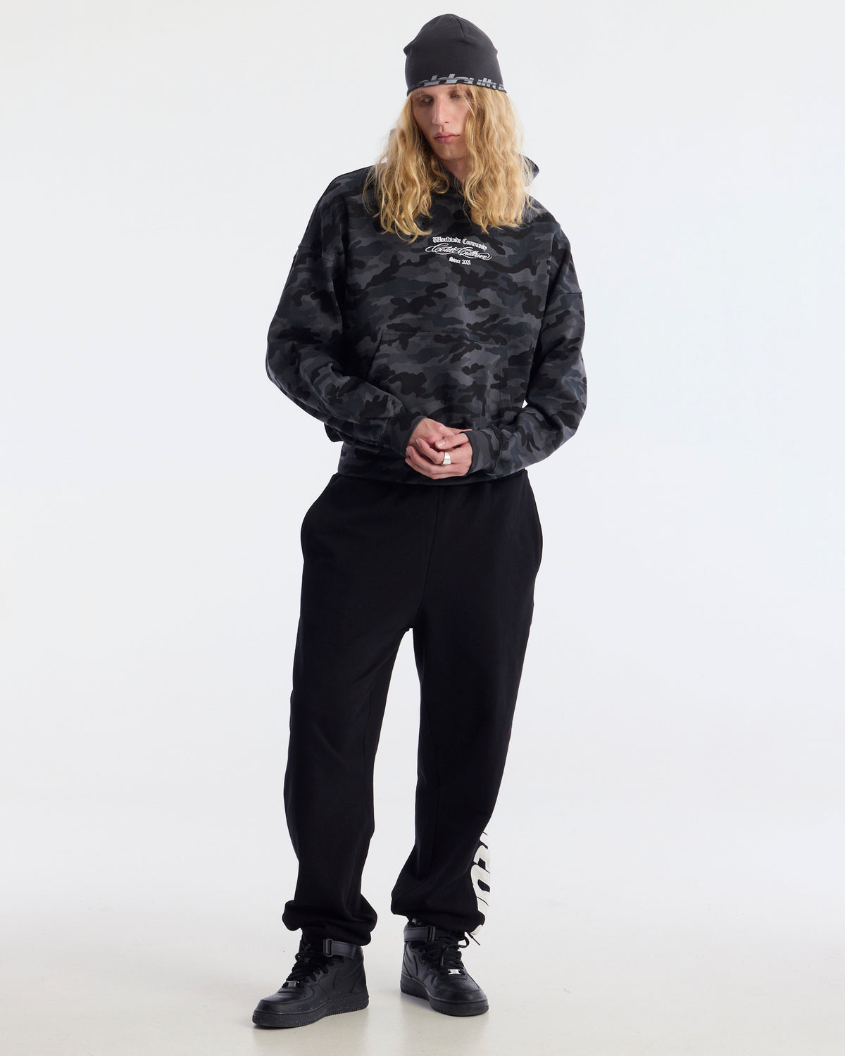 VERTICAL SWEATPANTS BLACK