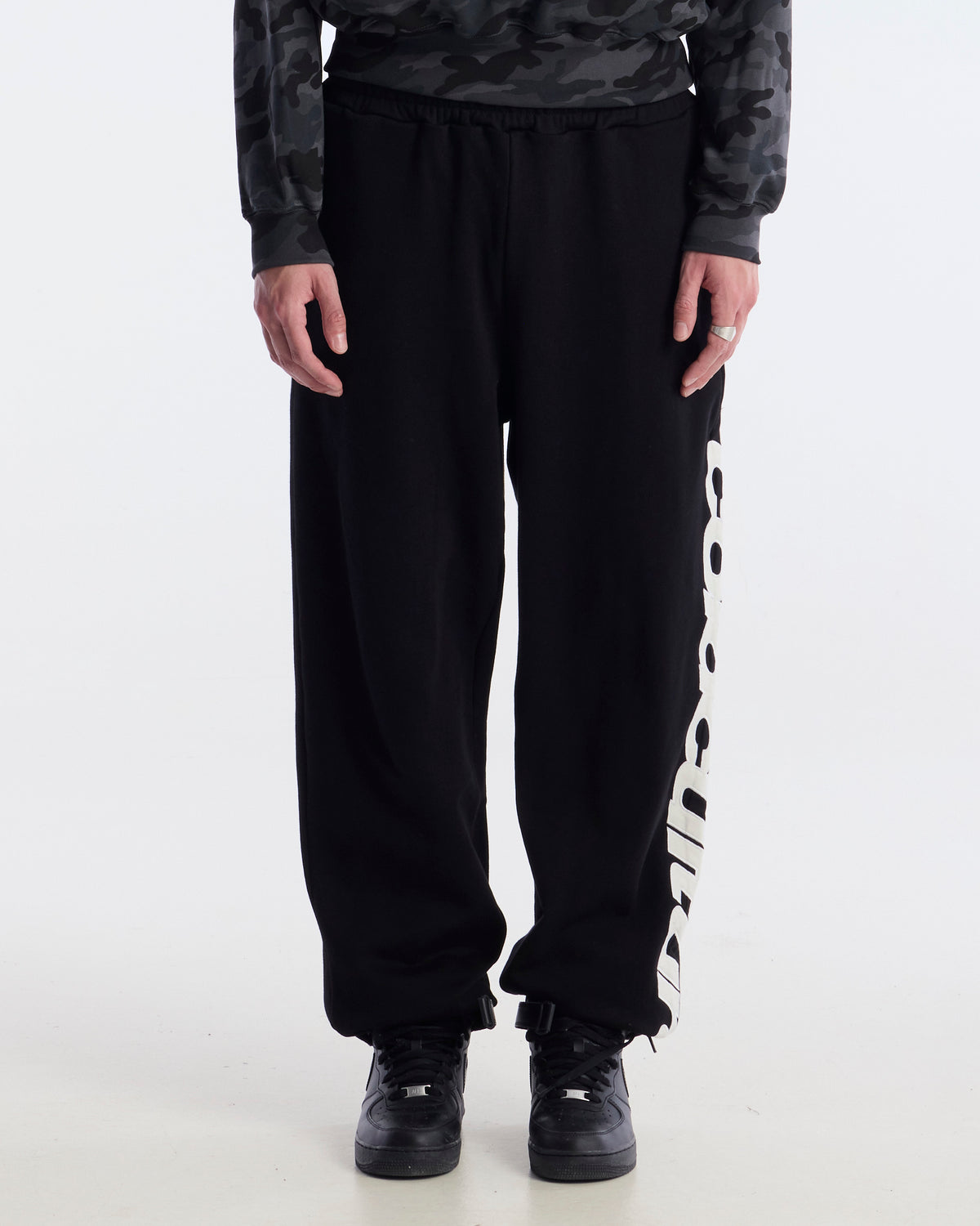 VERTICAL SWEATPANTS BLACK