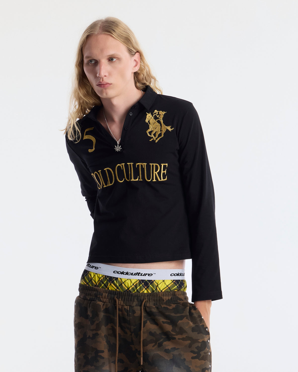 CLUB LONGSLEEVE POLO BLACK