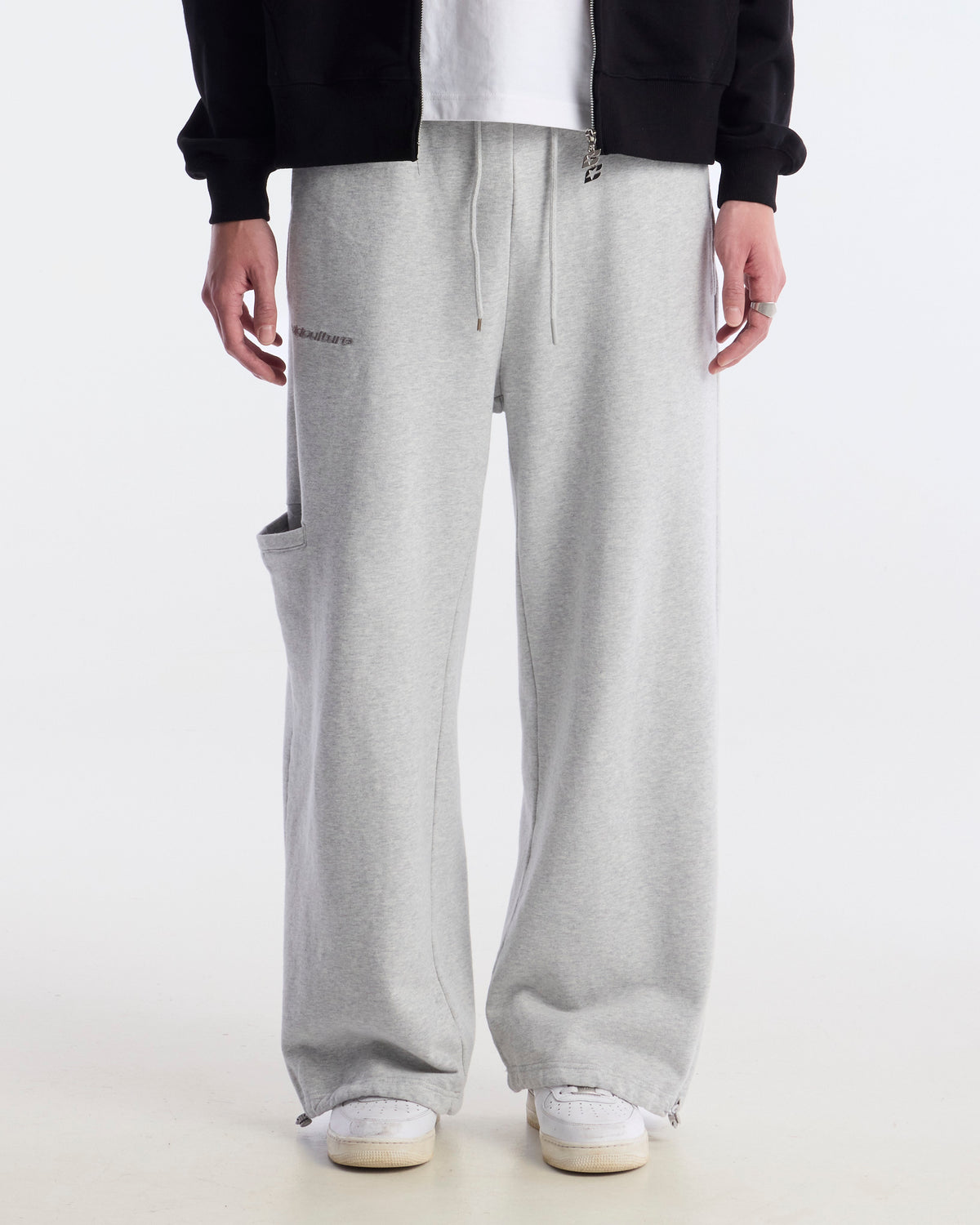 DISTRESS SWEATPANTS HEATHER GREY
