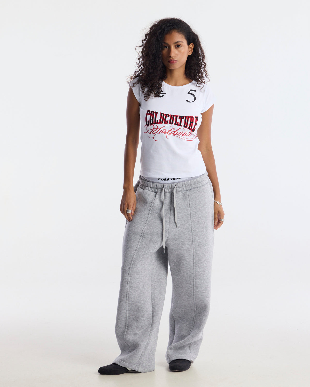 NIA SET BABY TEE WHITE - Cold Culture #woman