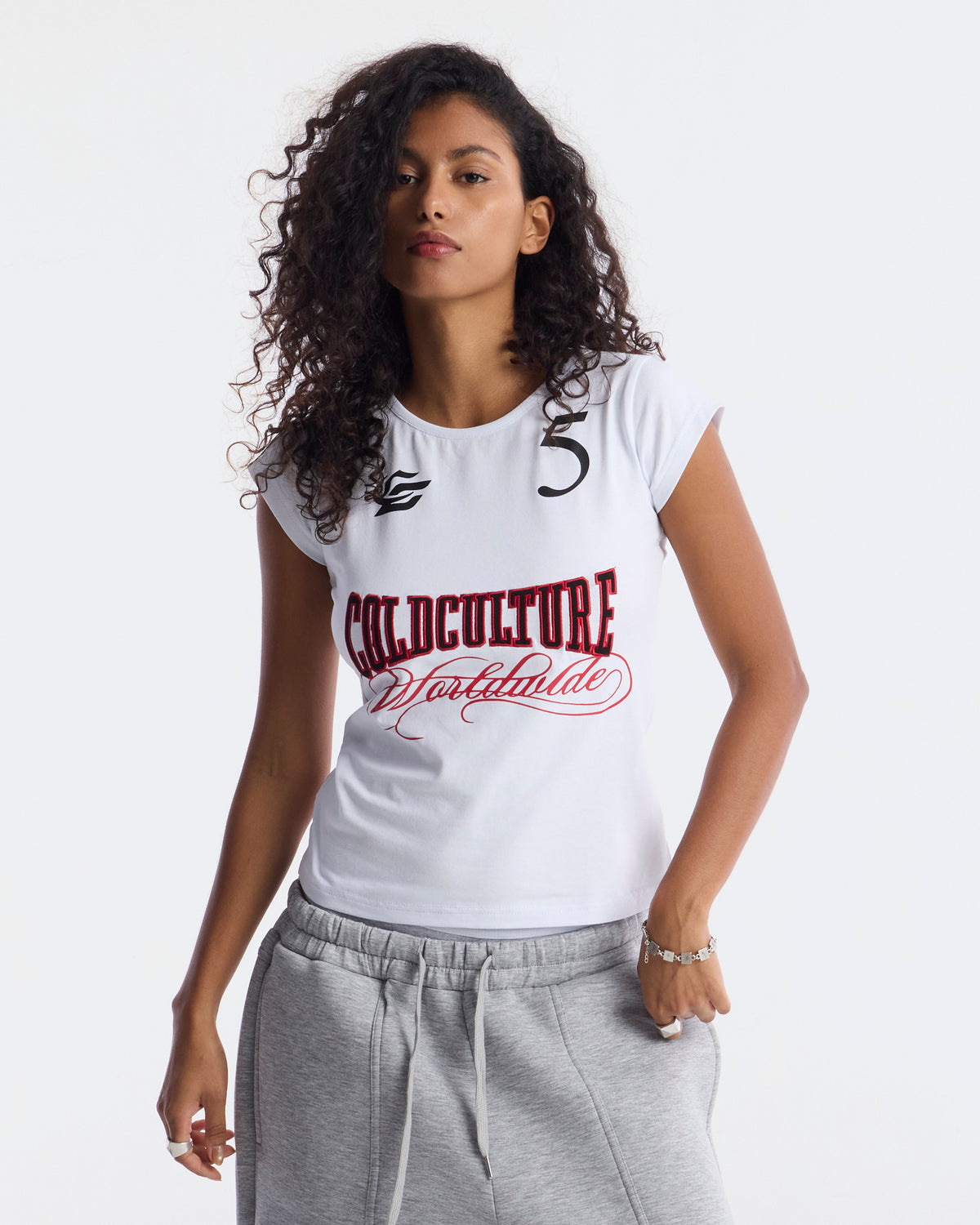 NIA SET BABY TEE WHITE - Cold Culture #woman
