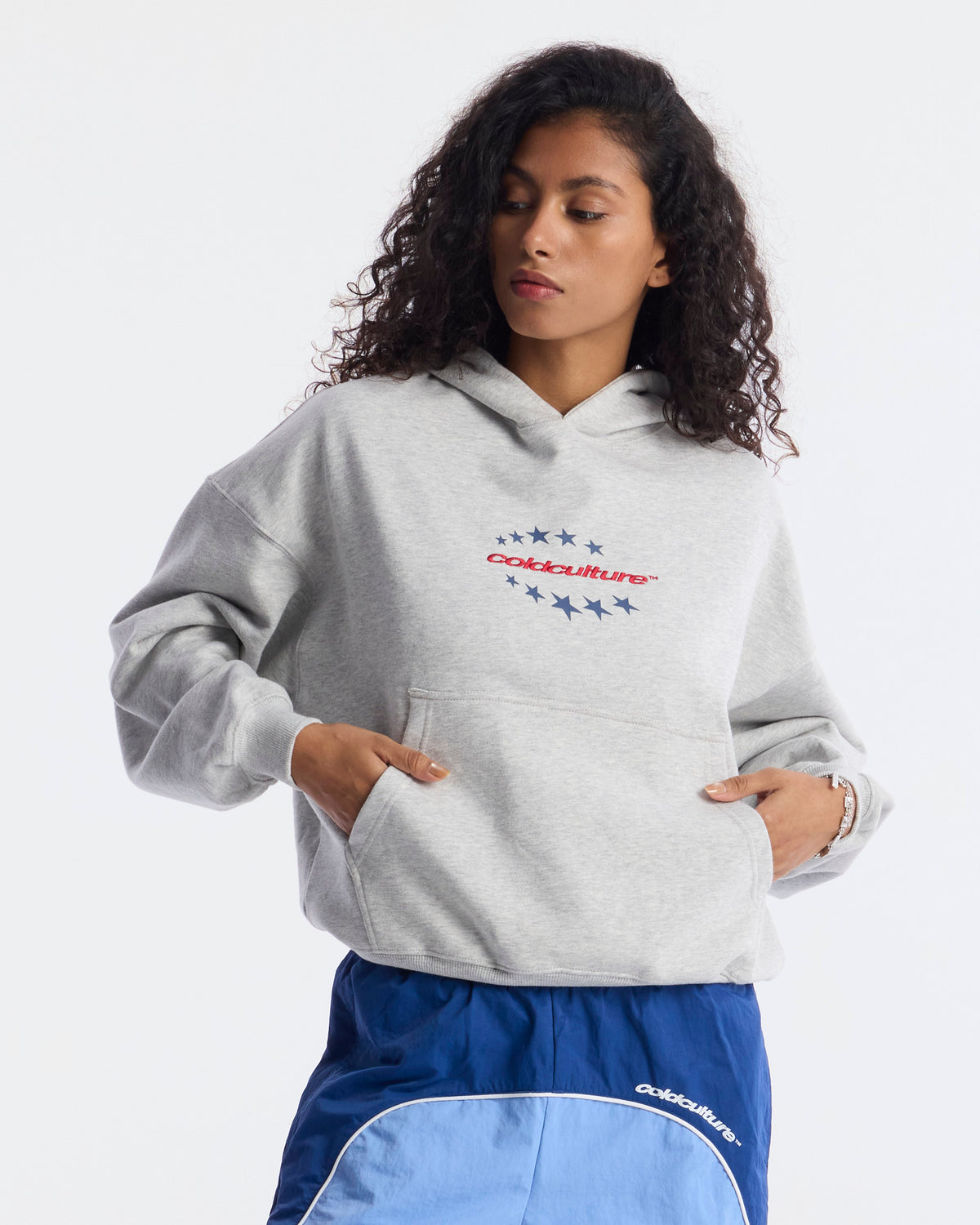 FOURTH OF JULY HOODIE HEATHER GREY - Cold Culture #woman