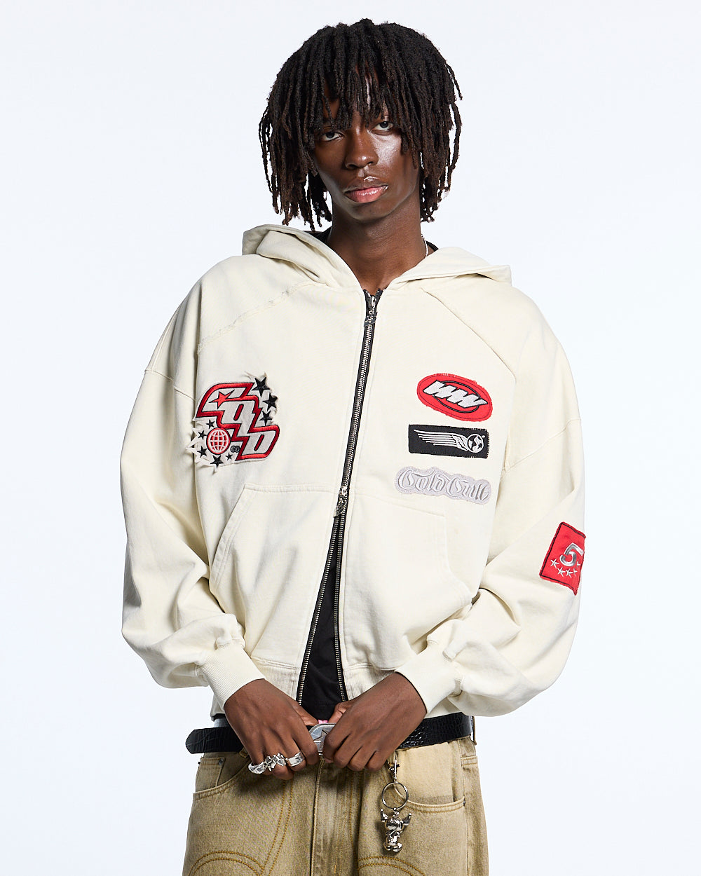 WALKER ZIP HOODIE LIGHT GREY