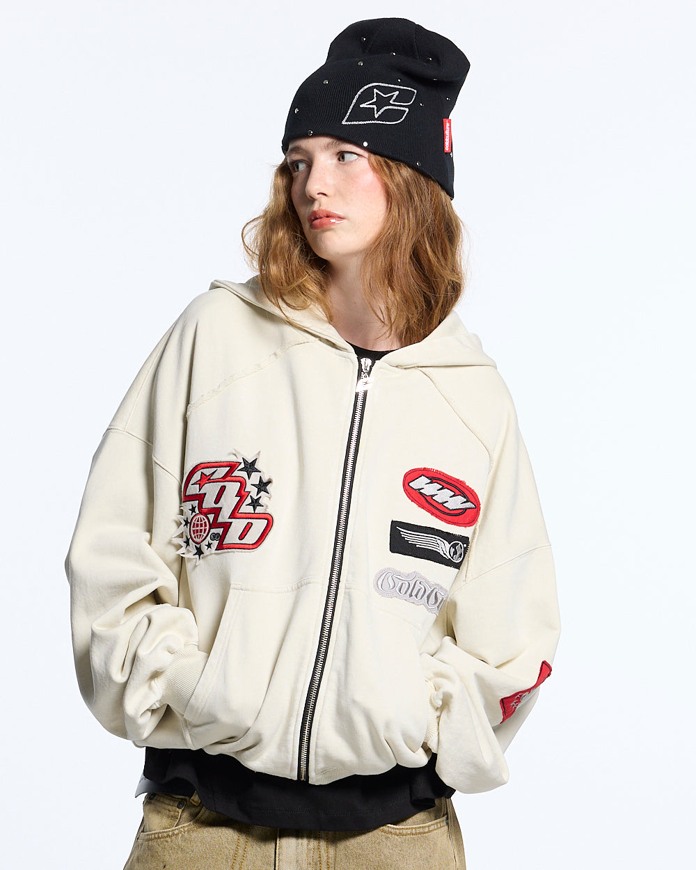 WALKER ZIP HOODIE LIGHT GREY
