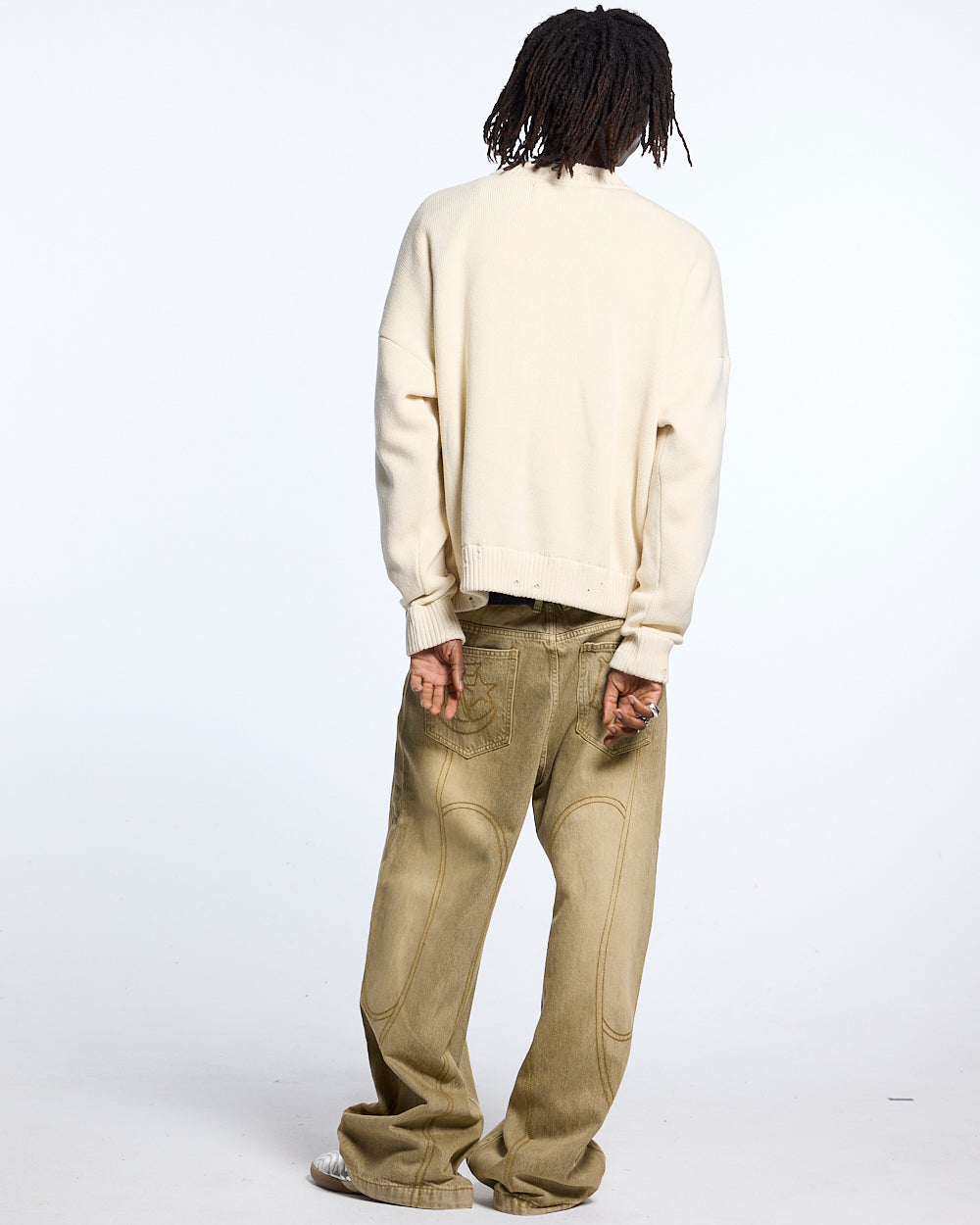 HARPER KNIT BEIGE & BROWN