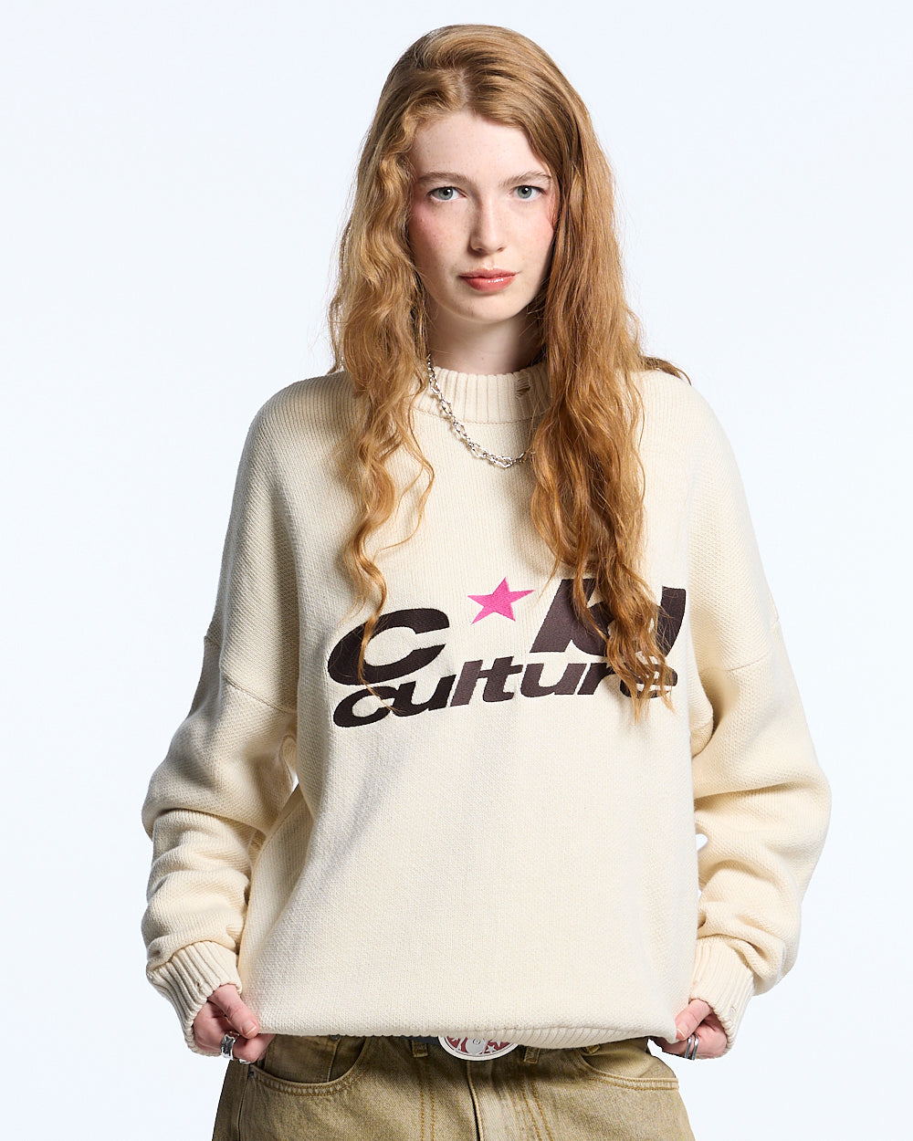HARPER KNIT BEIGE & BROWN