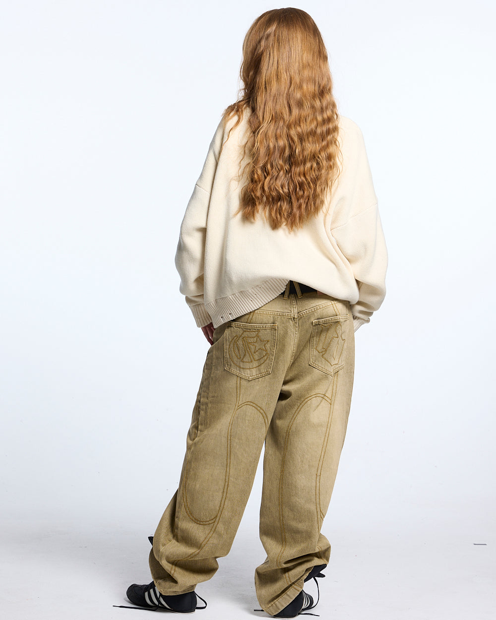 HARPER KNIT BEIGE & BROWN